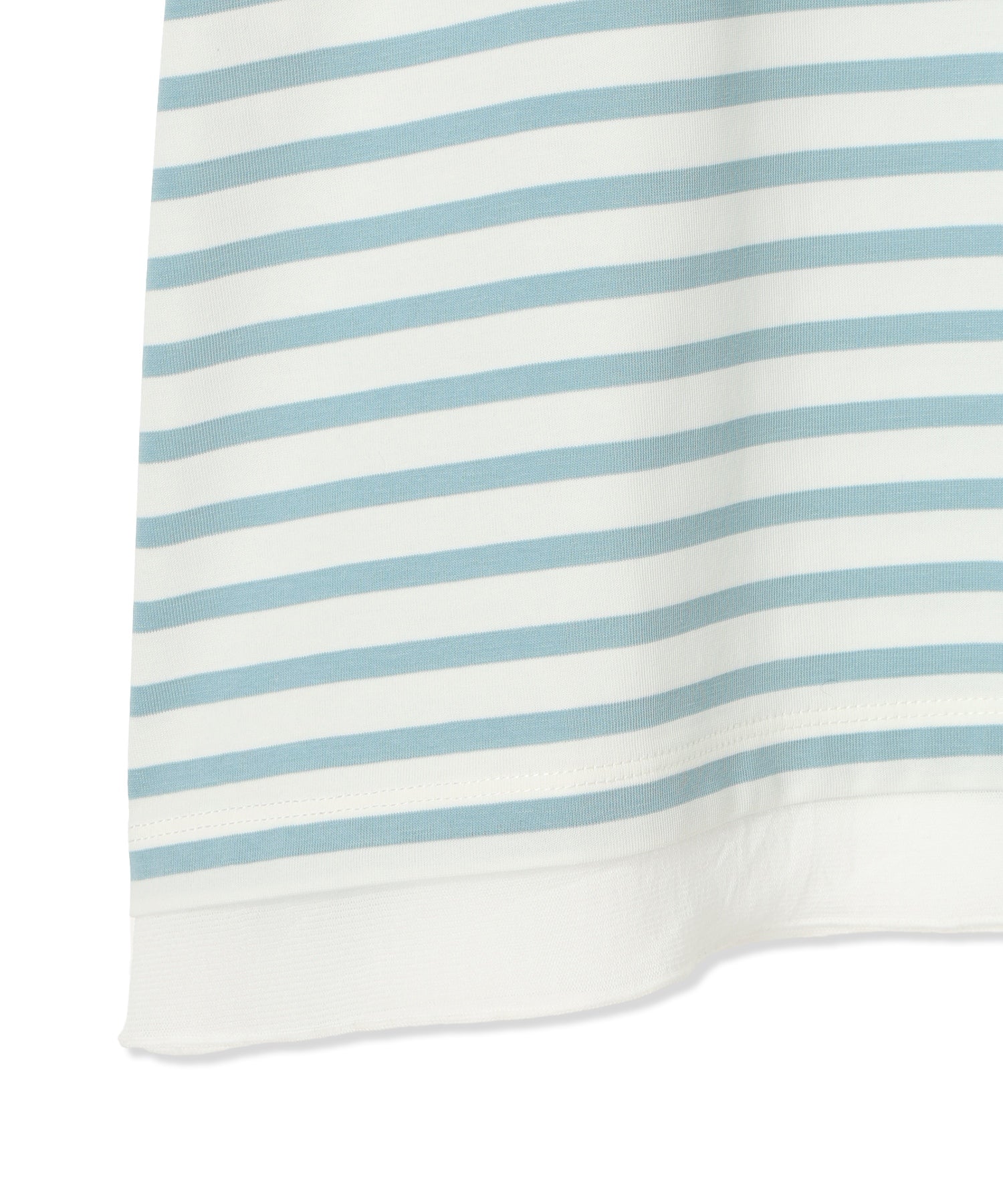 デコイ DECOY 部分シアーボーダーTシャツ （サックス） サックス