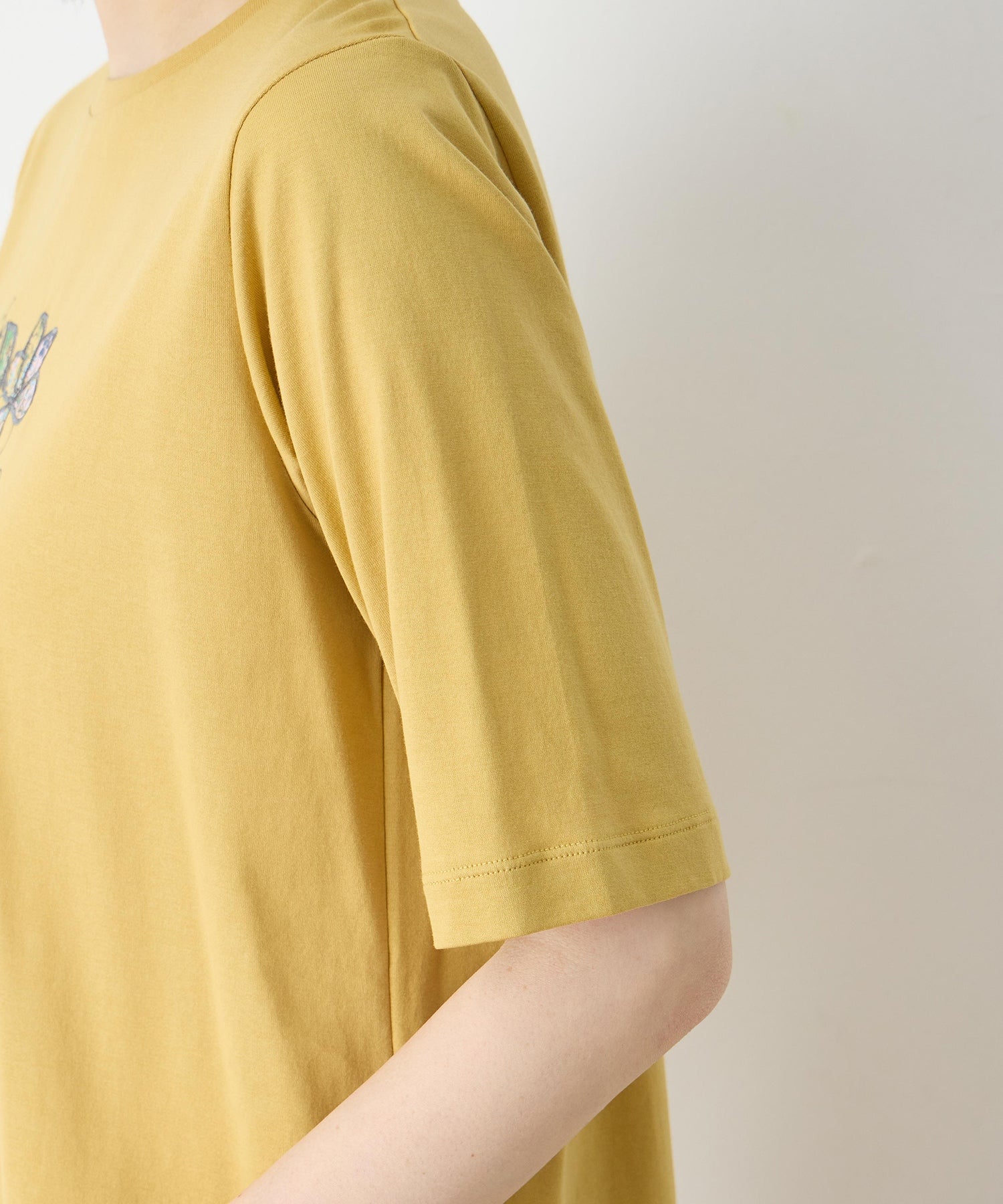 デコイ DECOY 【冷感】【UVカット】ひやさらコットン プリント＆刺繍Tシャツ （ネイビー） ネイビー