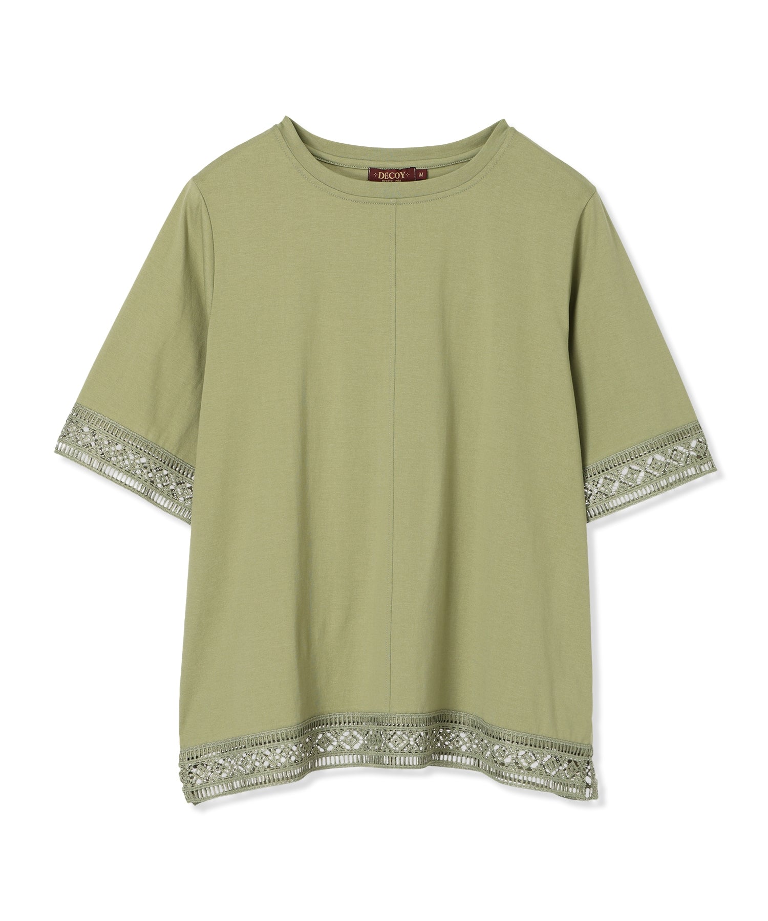 デコイ DECOY 【冷感】【UVカット】ひやさらコットンプレミアムレースTシャツ （ネイビー） ネイビー