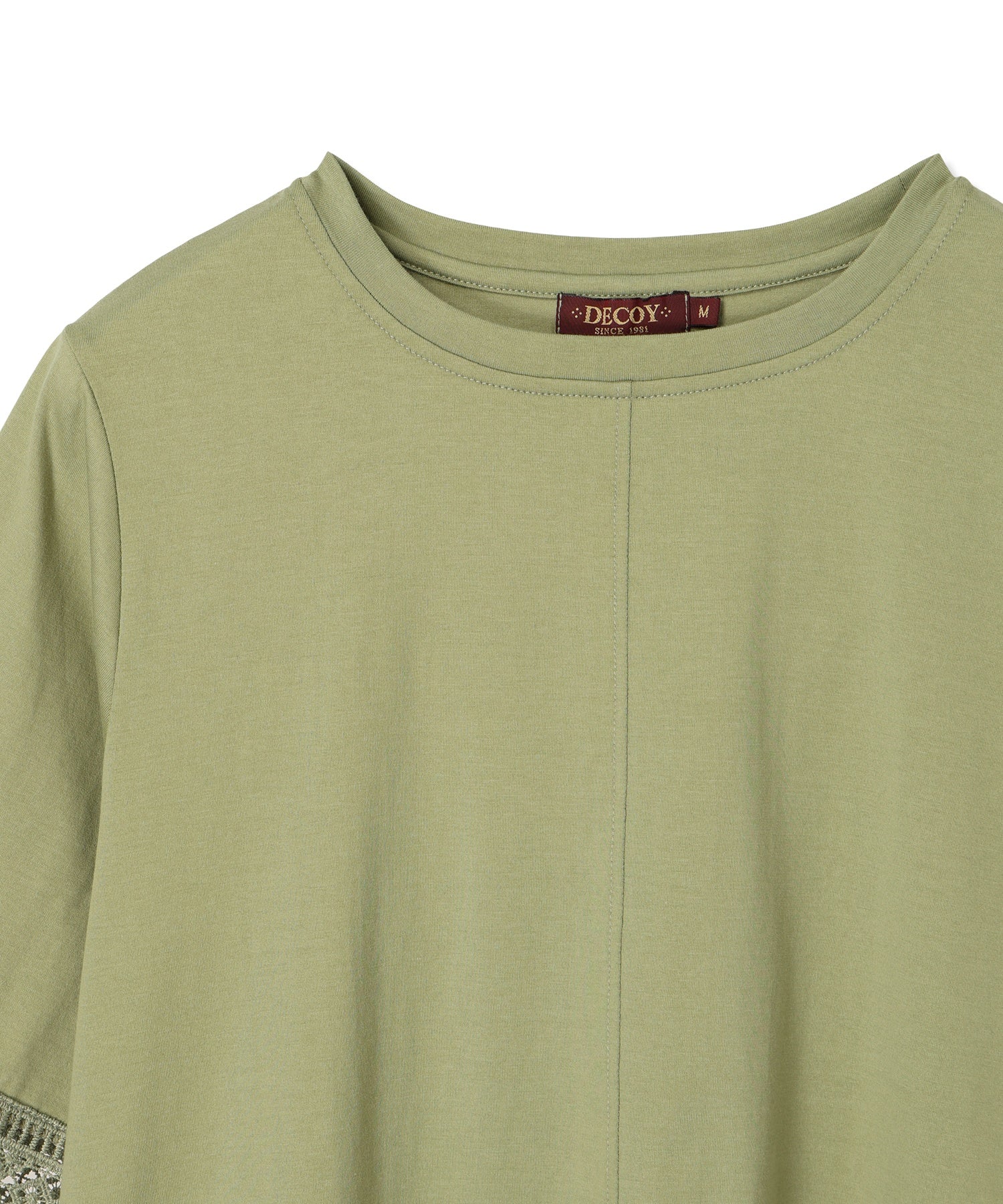 デコイ DECOY 【冷感】【UVカット】ひやさらコットンプレミアムレースTシャツ （ネイビー） ネイビー