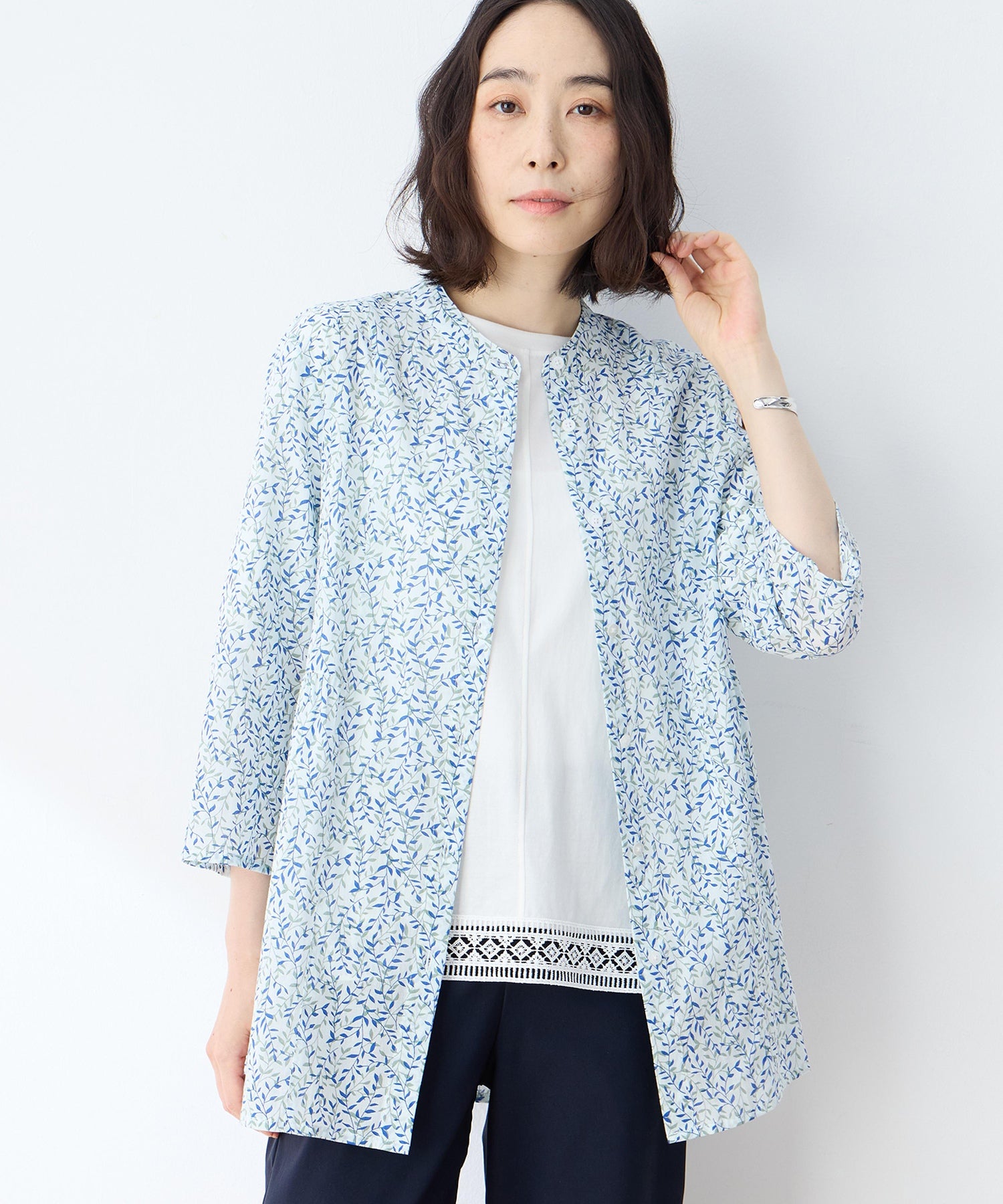 デコイ DECOY プリントロングシャツ （ネイビー） ネイビー