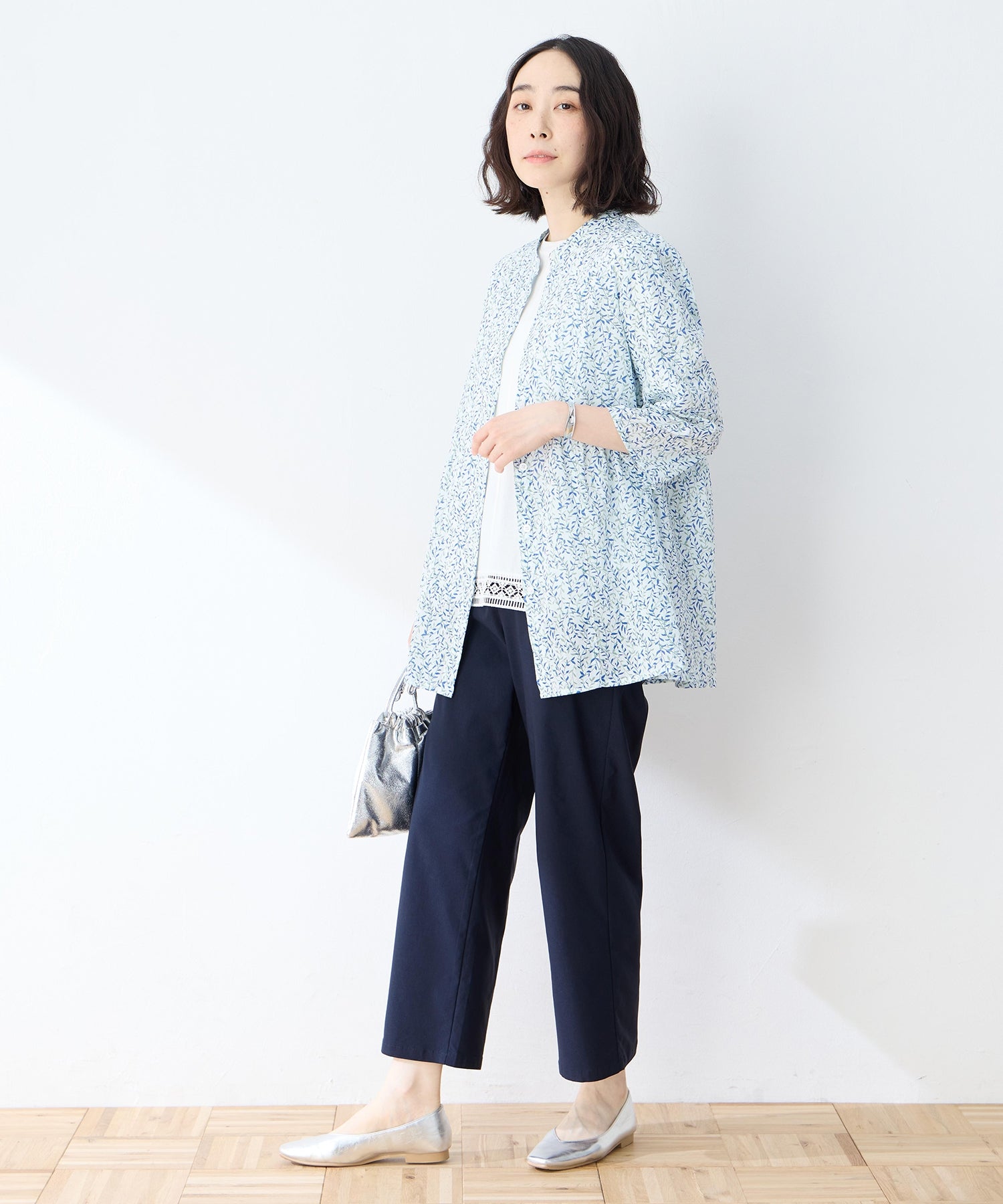 デコイ DECOY プリントロングシャツ （ネイビー） ネイビー