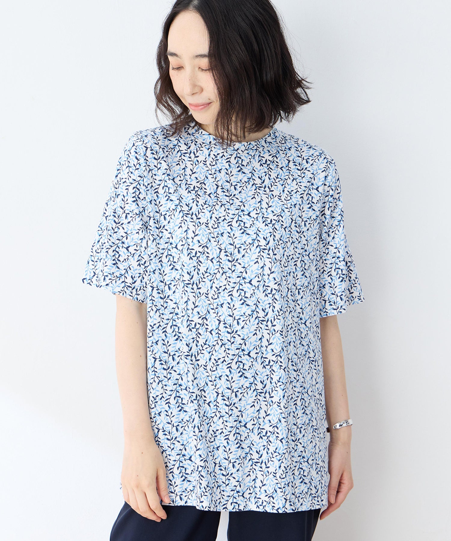 デコイ DECOY 【冷感】【UVカット】ひやさらコットンプレミアム袖ギャザーチュニックTシャツ （オレンジ） オレンジ