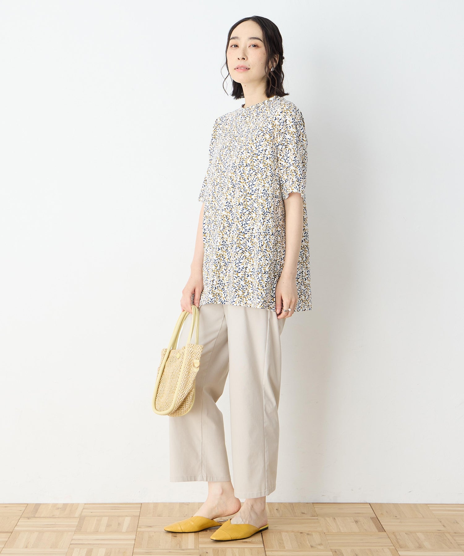 デコイ DECOY 【冷感】【UVカット】ひやさらコットンプレミアム袖ギャザーチュニックTシャツ （オレンジ） オレンジ