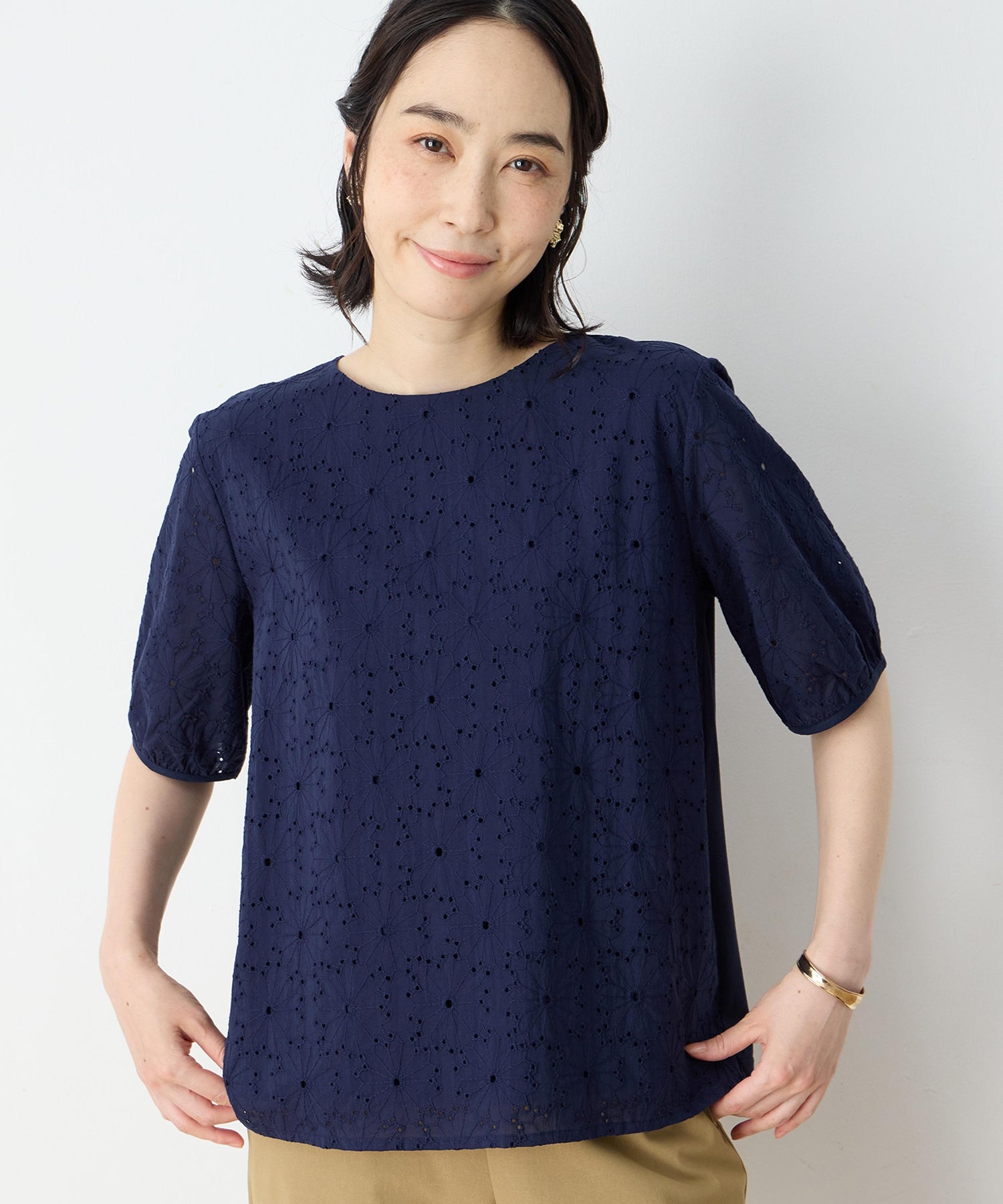 デコイ DECOY 刺繍切替プルオーバー （ホワイト） ホワイト