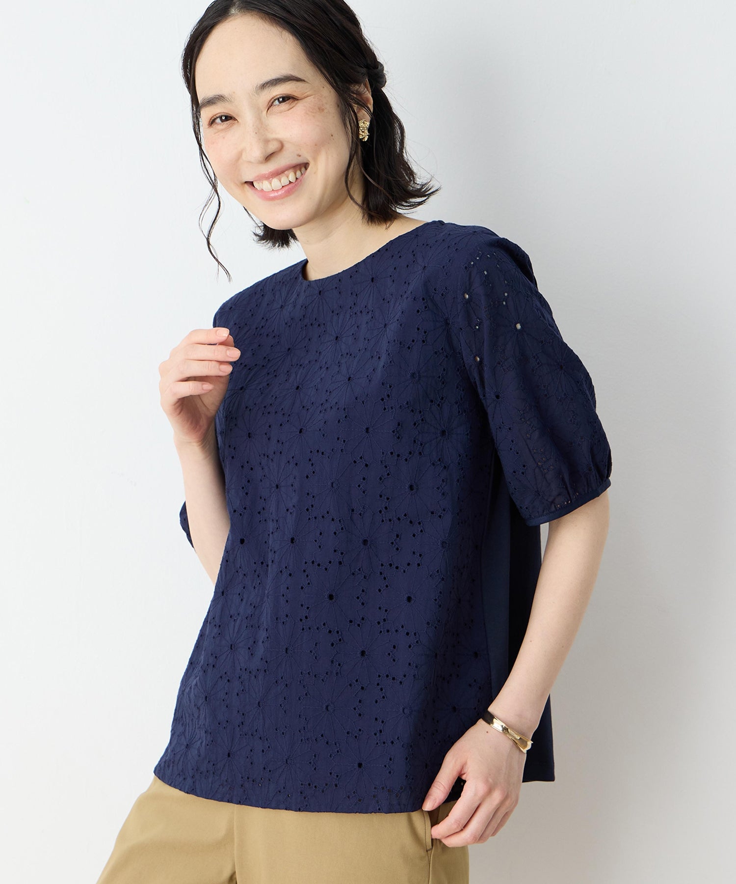 デコイ DECOY 刺繍切替プルオーバー （ホワイト） ホワイト