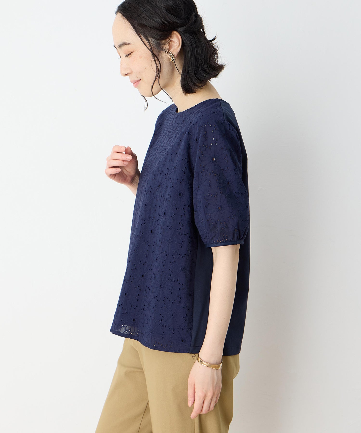 デコイ DECOY 刺繍切替プルオーバー （ホワイト） ホワイト