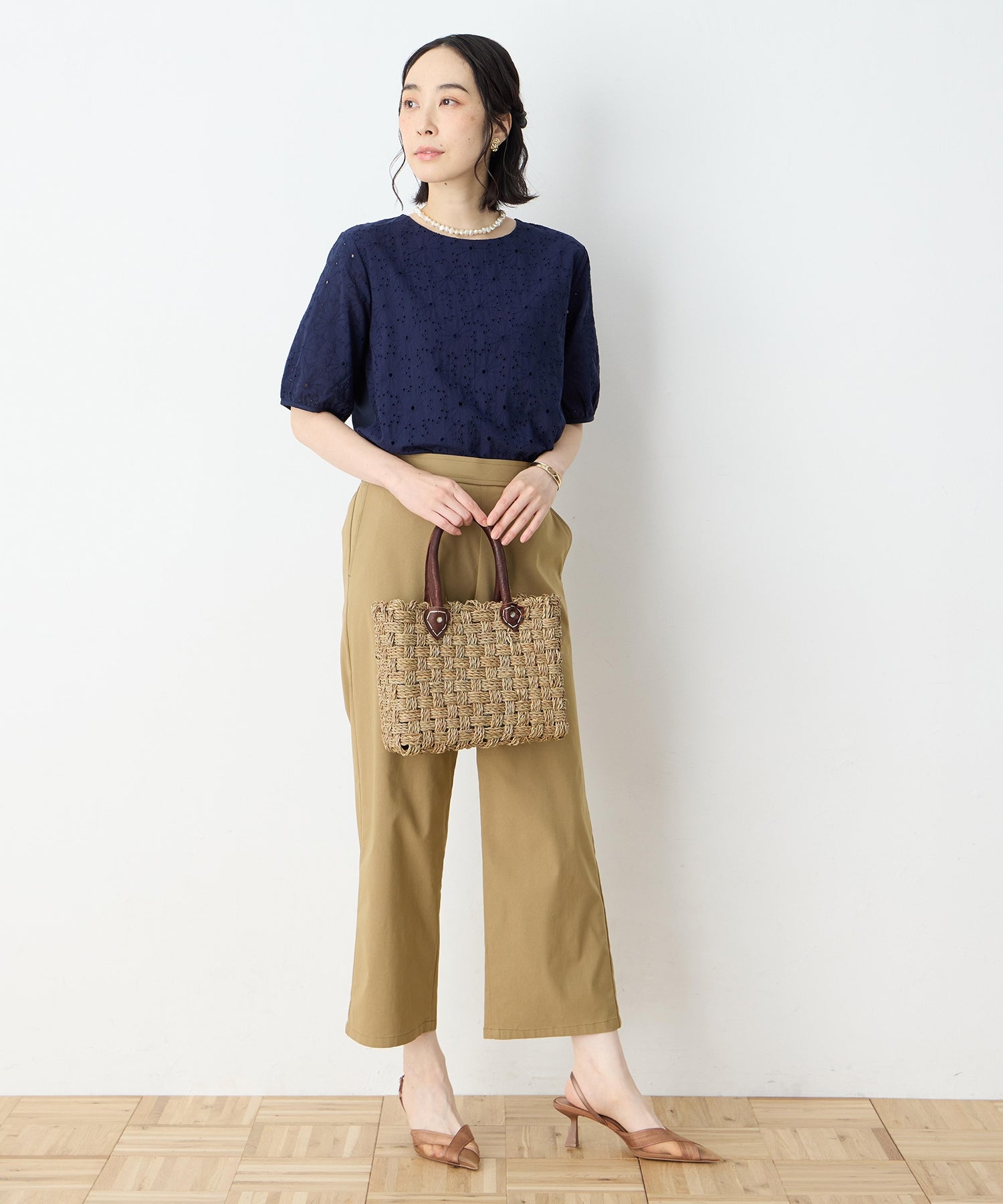 デコイ DECOY 刺繍切替プルオーバー （ホワイト） ホワイト