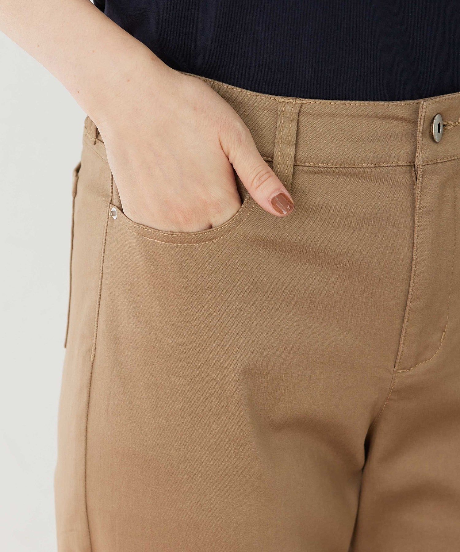 デコイ DECOY ストレッチストレートパンツ （ブラウン） ブラウン