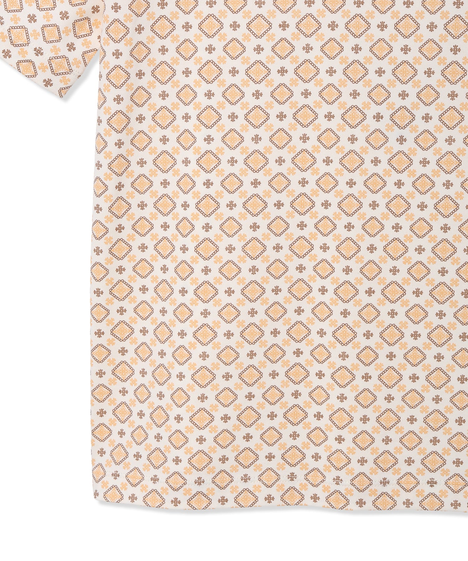 デコイ DECOY 【ひやさらコットン】小紋柄プリントTシャツ【綿100％・接触冷感・UVカット】 （グリーン） グリーン