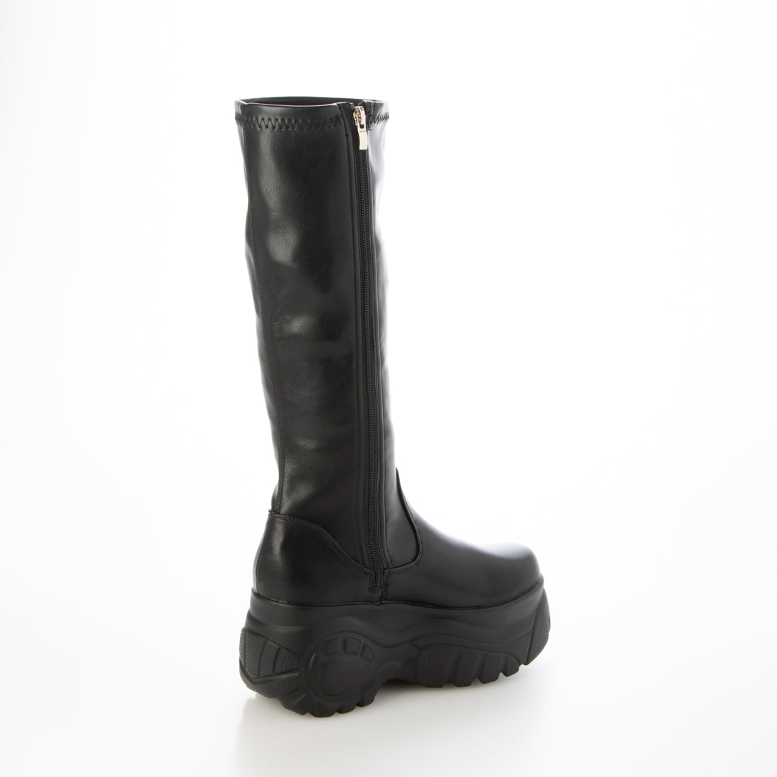 Demeter Lightweight Thick Sole Sneaker-Style Stretch Long Boots