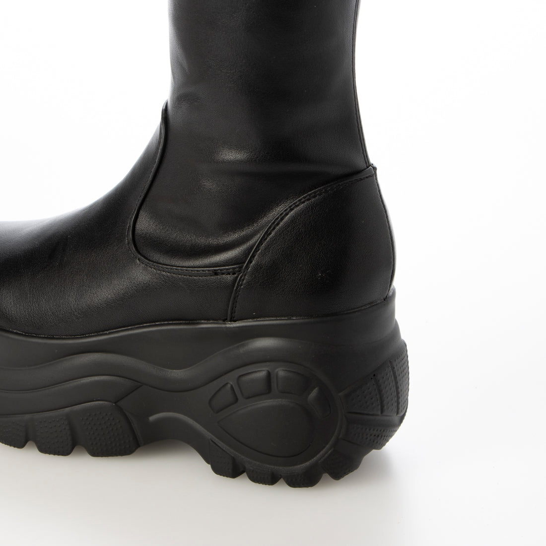 Demeter Lightweight Thick Sole Sneaker-Style Stretch Long Boots