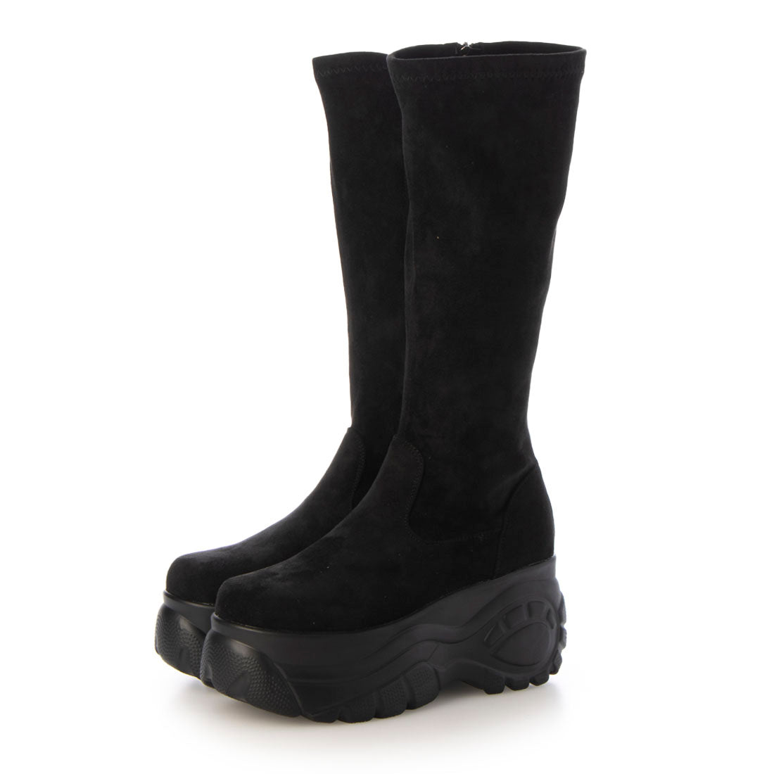 Demeter Lightweight Thick Sole Sneaker-Style Stretch Long Boots