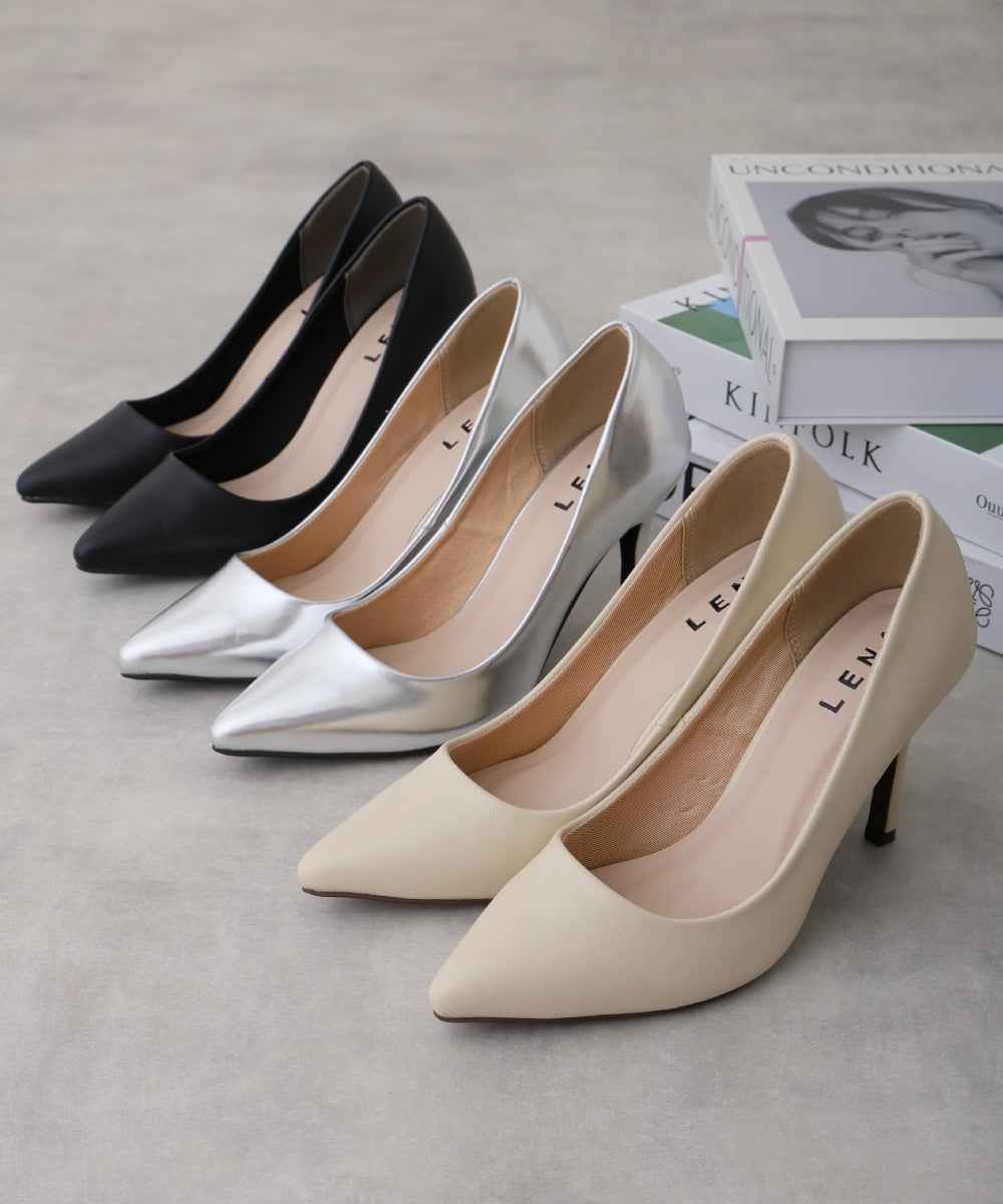 デメテル DEMETER 9.5cm ポインテッドトゥ ピンヒール パンプス （ブラック） ブラック