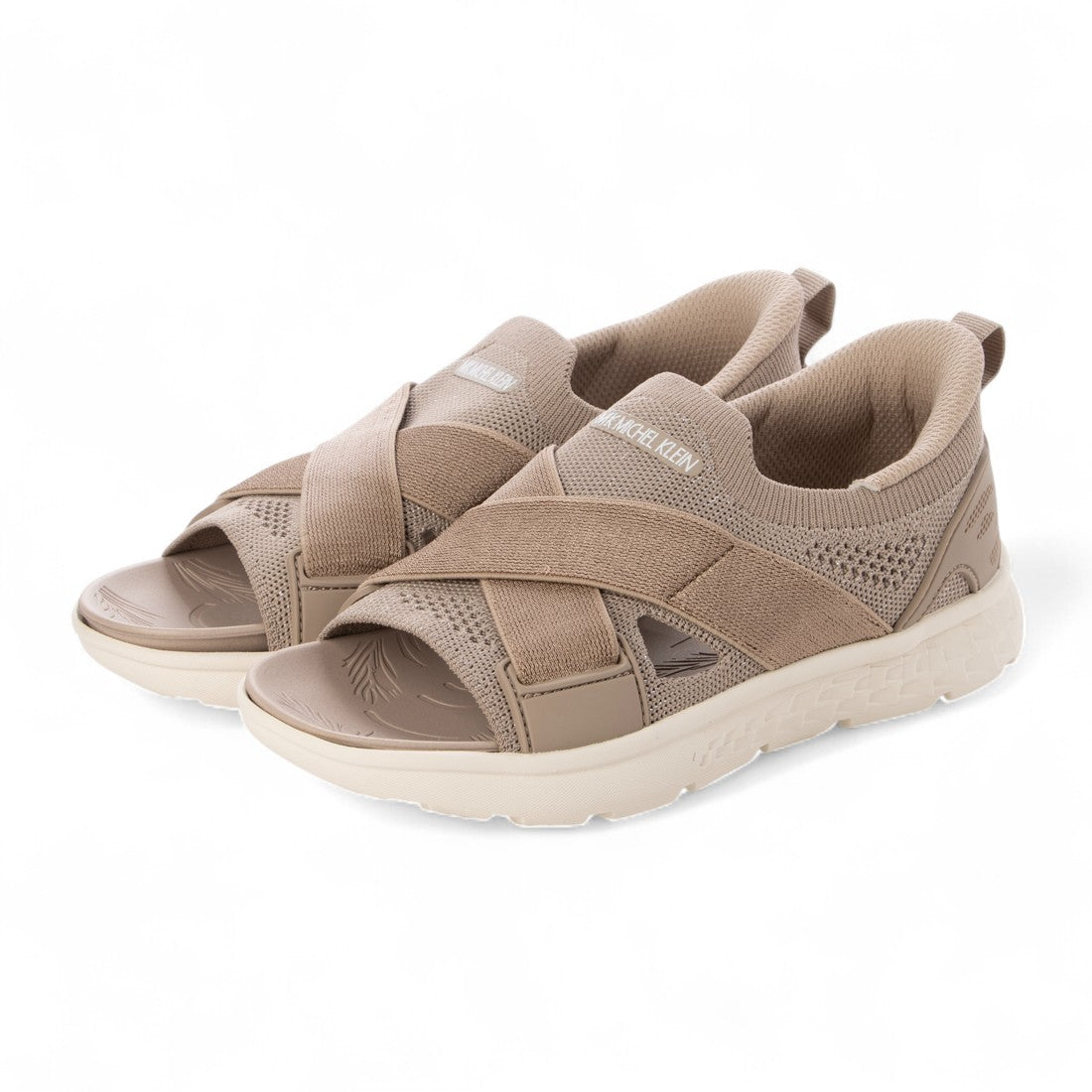 デメテル DEMETER MK MICHEL KLEIN エムケー ミッシェルクラン 軽量 EVA 抗菌 フットベット カジュアル クロスゴムバンド オープントゥ サンダル レディース （ベージュ） ベージュ