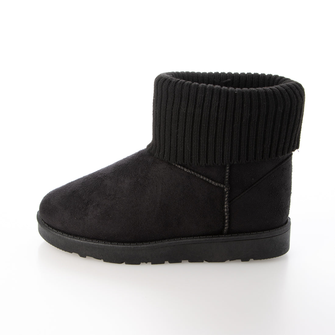DEMETER Fluffy volume fur knit mouton boots