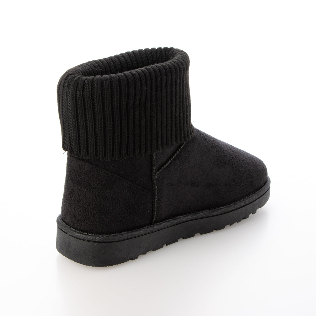 DEMETER Fluffy volume fur knit mouton boots