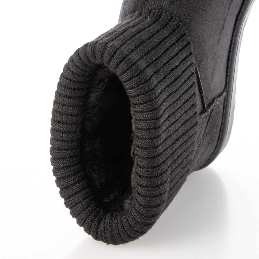 DEMETER Fluffy volume fur knit mouton boots