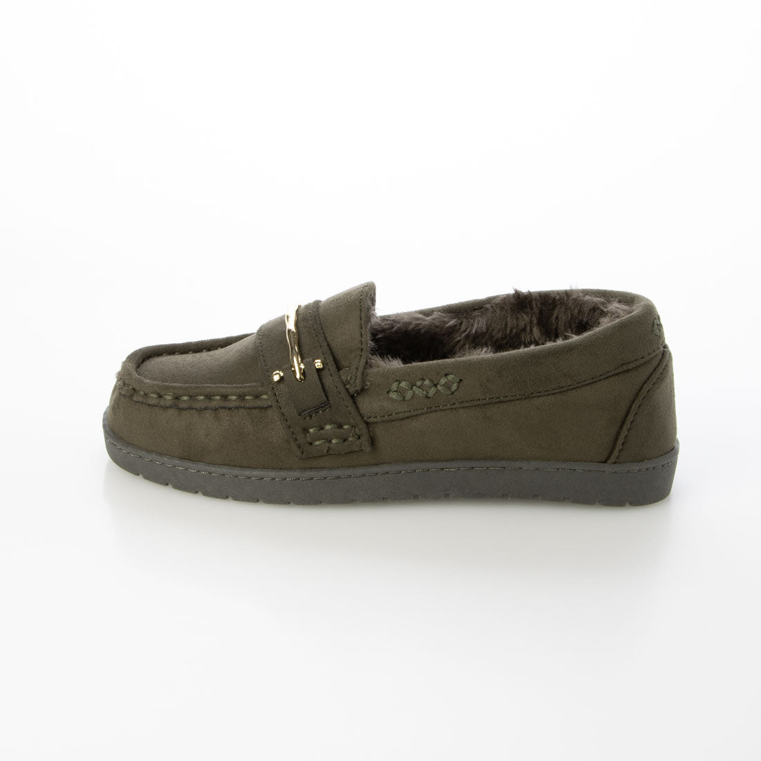 DEMETER Fluffy Bit Fur Moccasins