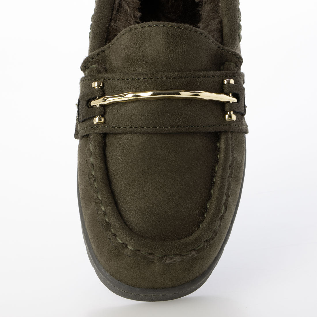 DEMETER Fluffy Bit Fur Moccasins