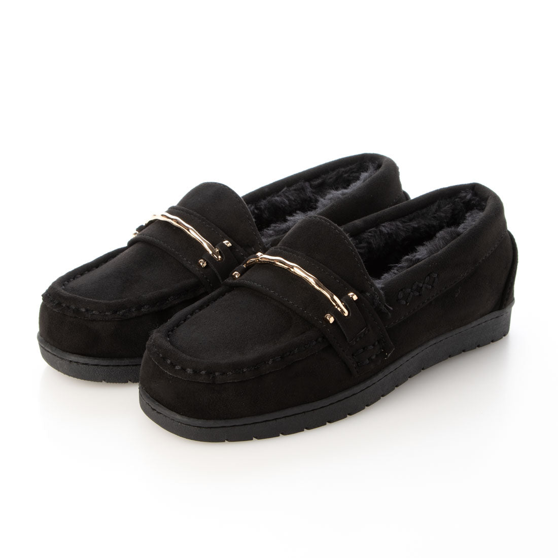 DEMETER Fluffy Bit Fur Moccasins