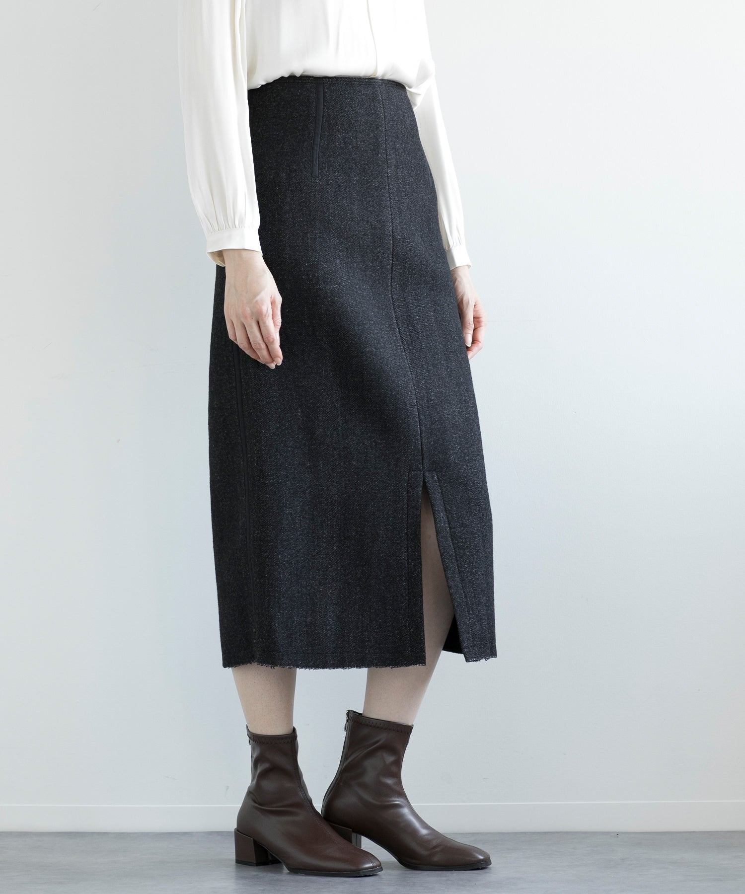 ディケイドクラシック DECADE CLASSIC 【DECADE CLASSIC】ウールAラインスカート （グレー） グレー