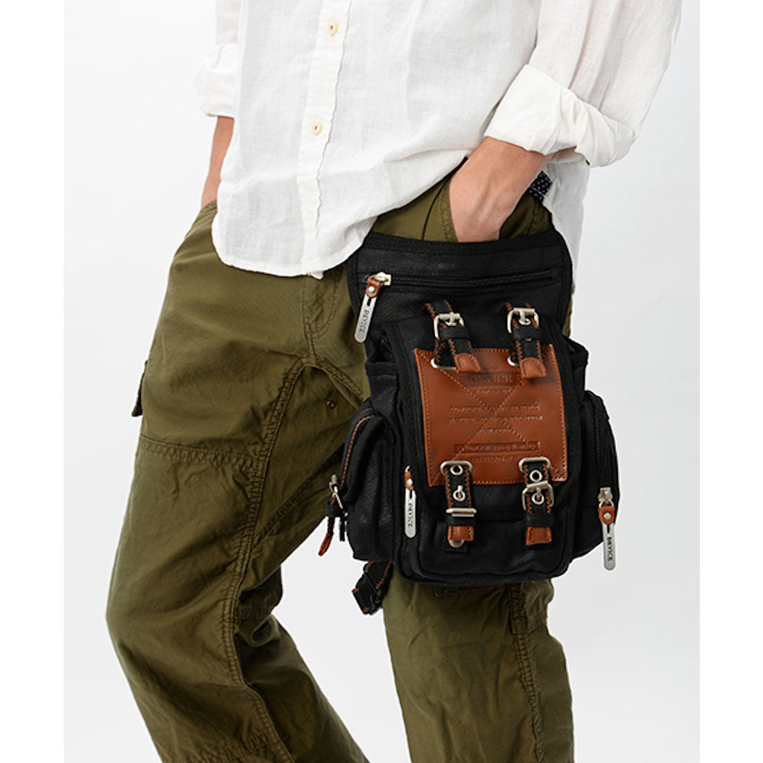 ディバイス DEVICE Work レッグポーチ,ブラック