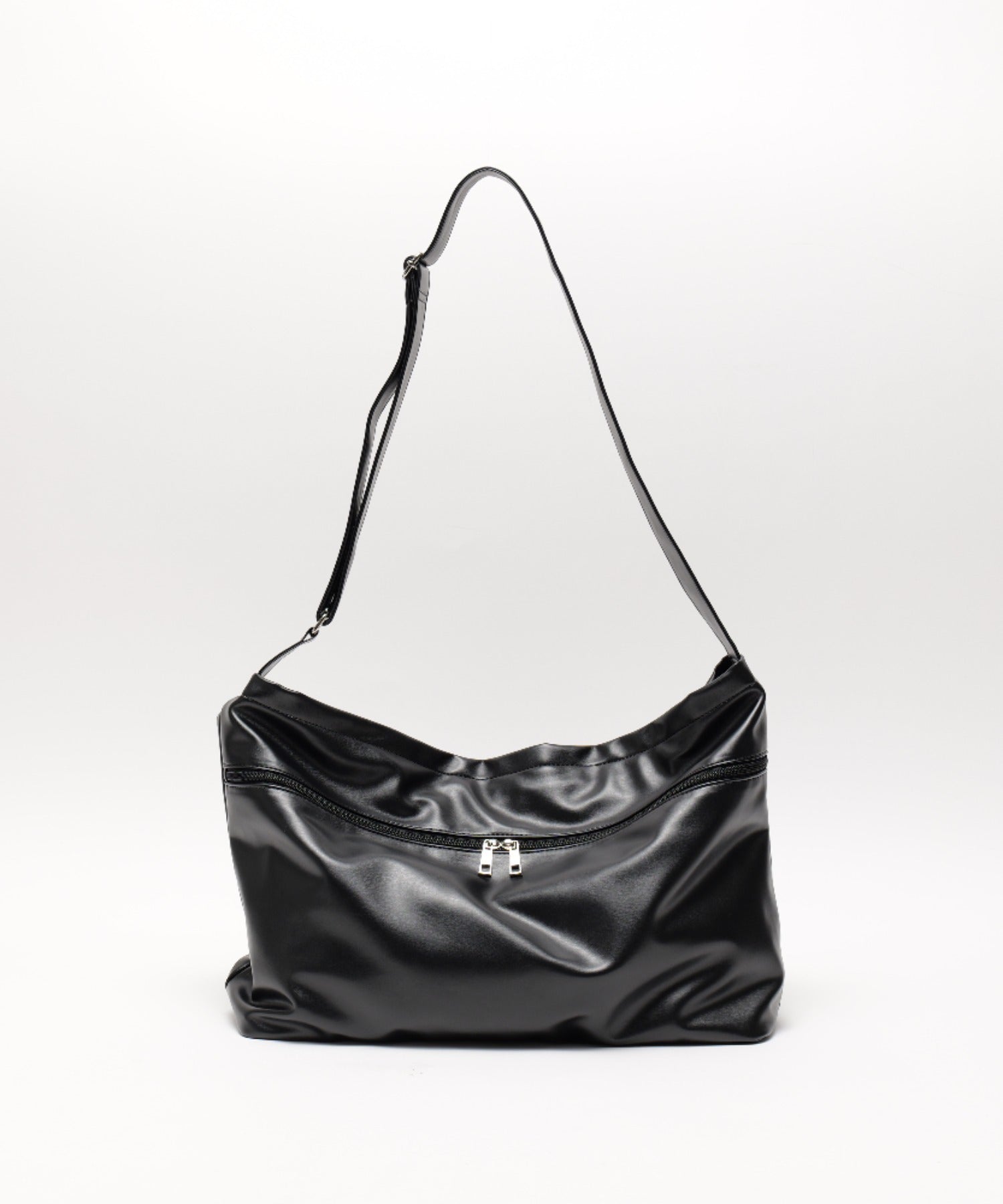 Device DEVICE Zip Design Loose Manmade Leather Shoulder Bag