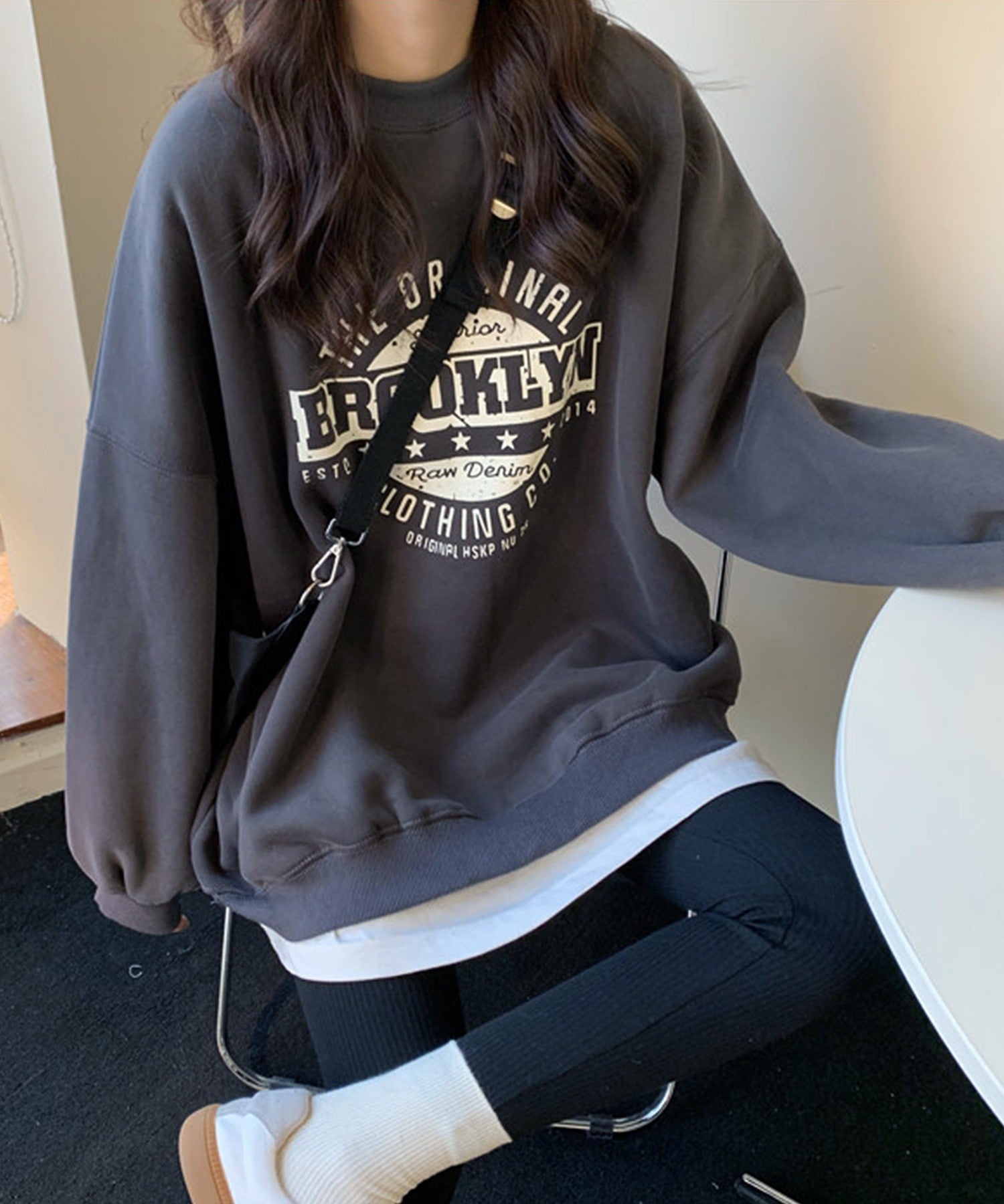デバイス DEVICE BROOKLYNビッグシルエットトレーナー