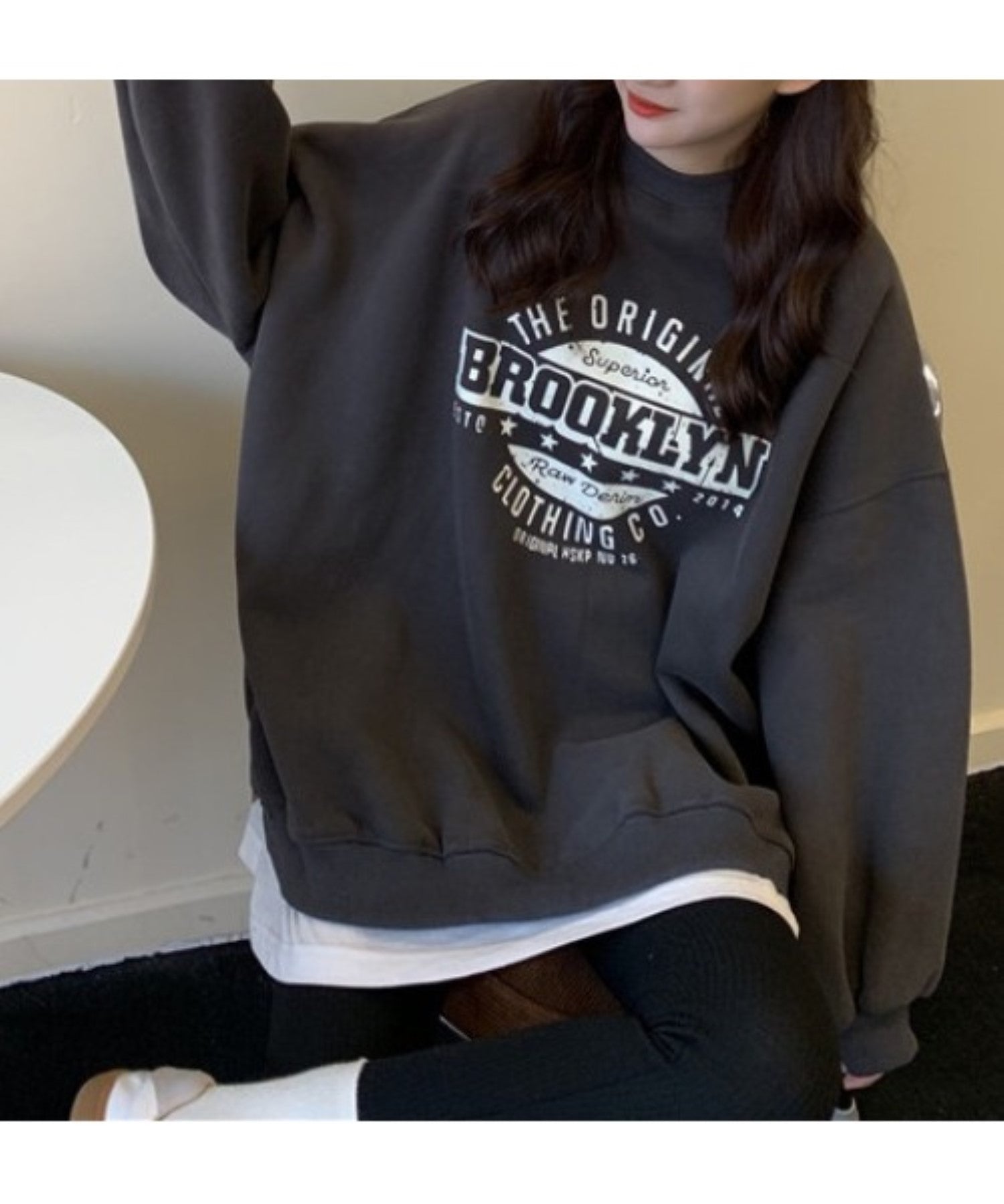 デバイス DEVICE BROOKLYNビッグシルエットトレーナー