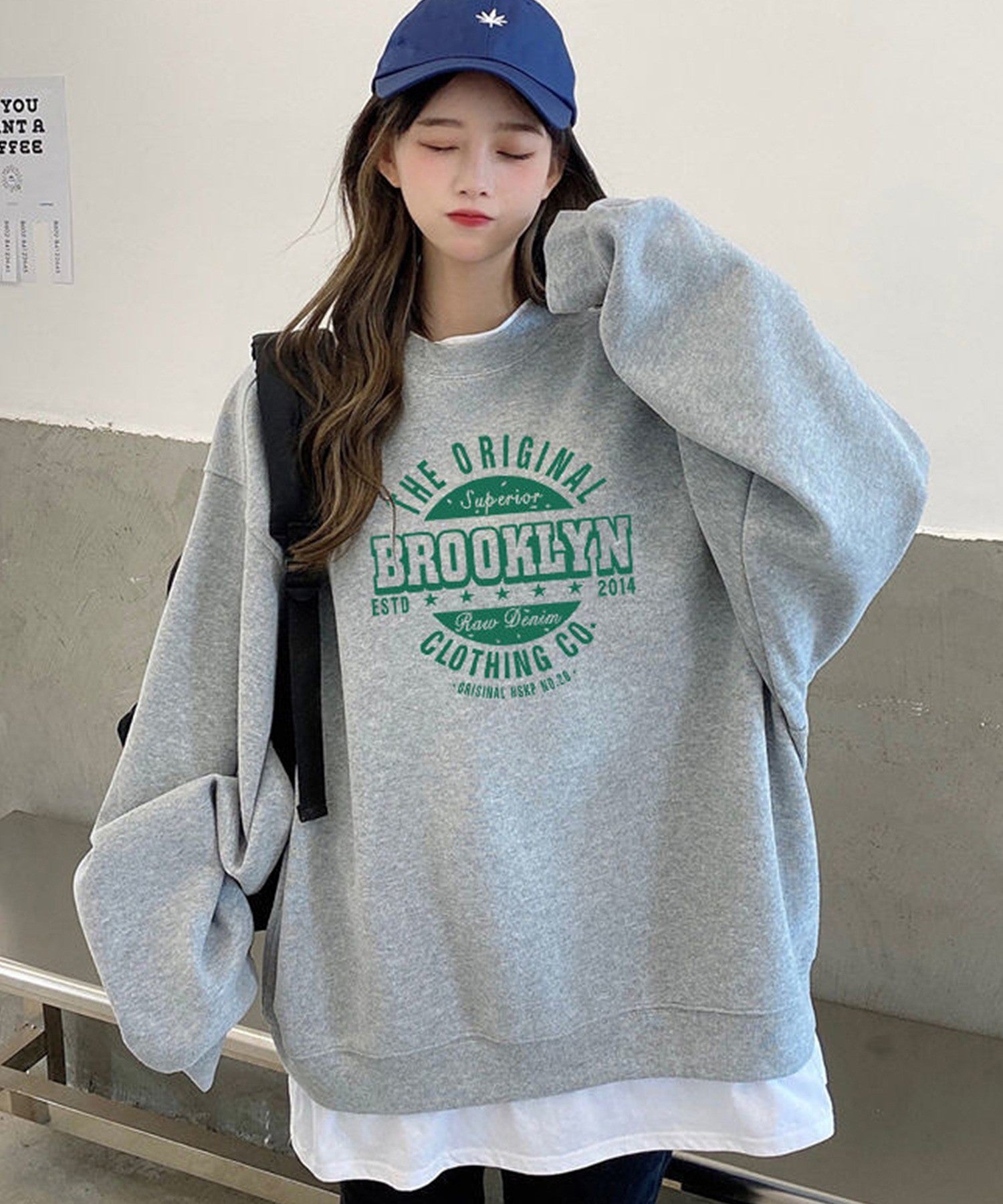デバイス DEVICE BROOKLYNビッグシルエットトレーナー