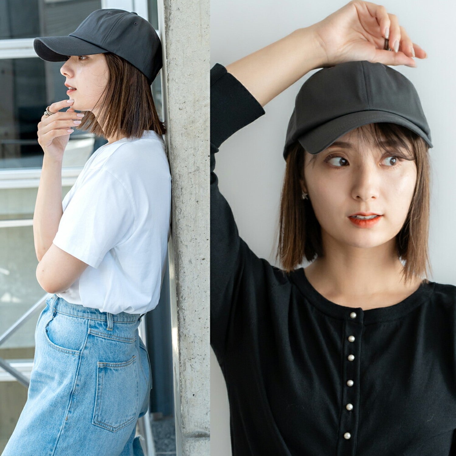 デバイスプラス DEVICE＋ シンプル オーバーフィット ベースボール キャップ HEADWEAR ヘッドウェア,CGY