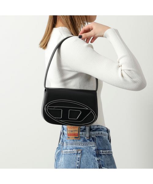 美品 DIESEL ミリタリー ボディ レザー ミックス ショルダー バッグ DIESEL DIESEL Shoulder Bag 1dr X08396 PR818 Handbag
