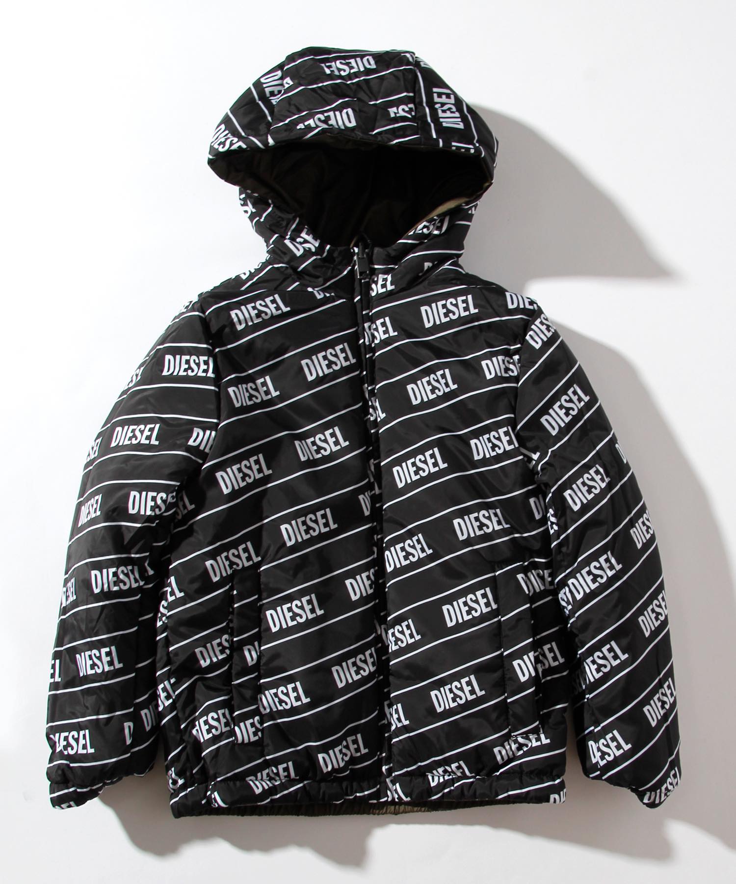 ディーゼル DIESEL DIESELKids & Junior フーディーブルゾンリバーシブルジャケット