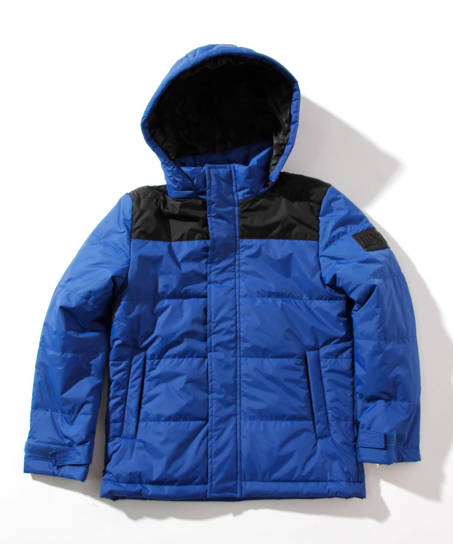 ディーゼル DIESEL DIESELKids & Junior フーディーパディングジャケットコート,ネイビー