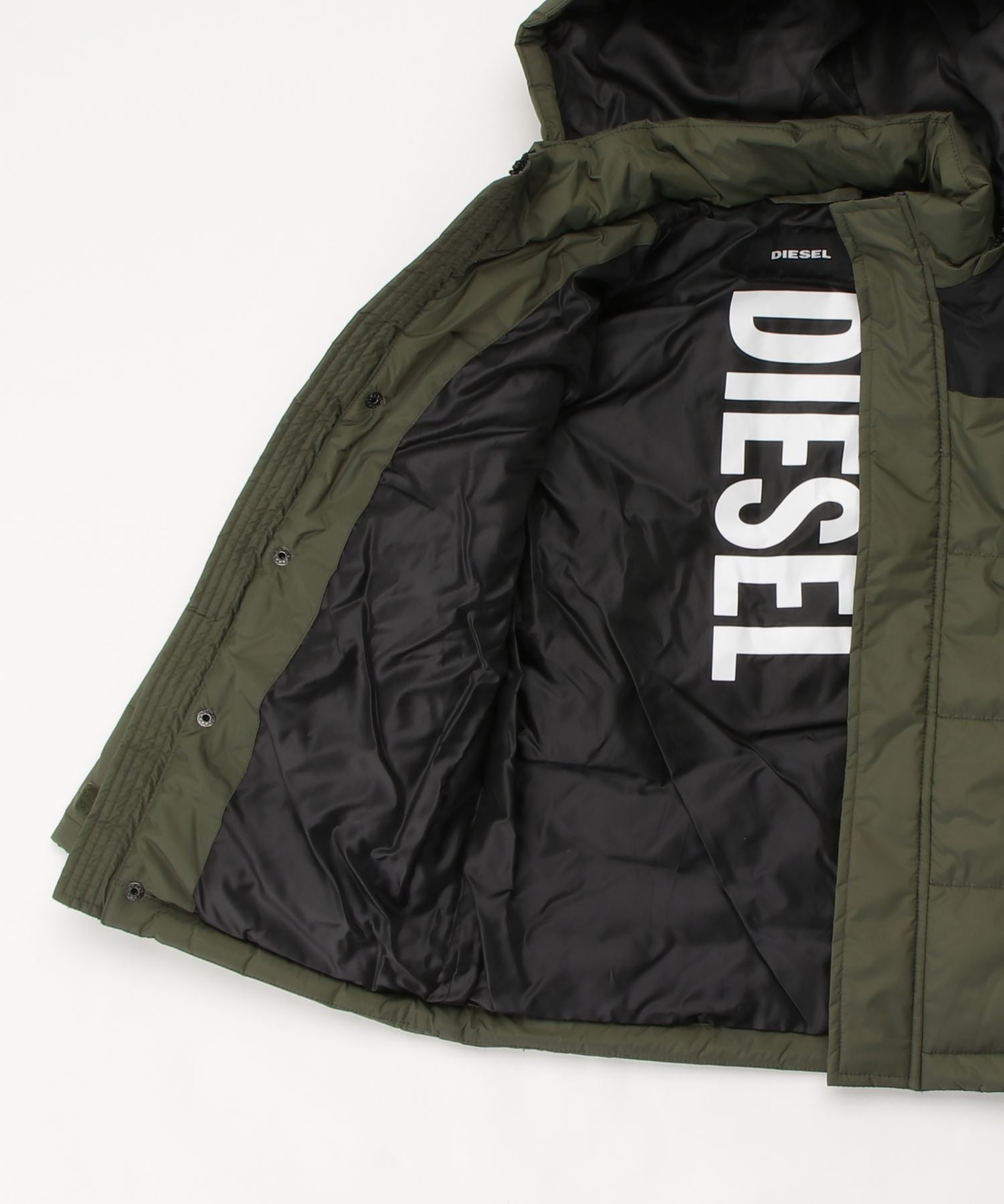 ディーゼル DIESEL DIESELKids & Junior フーディーパディングジャケットコート