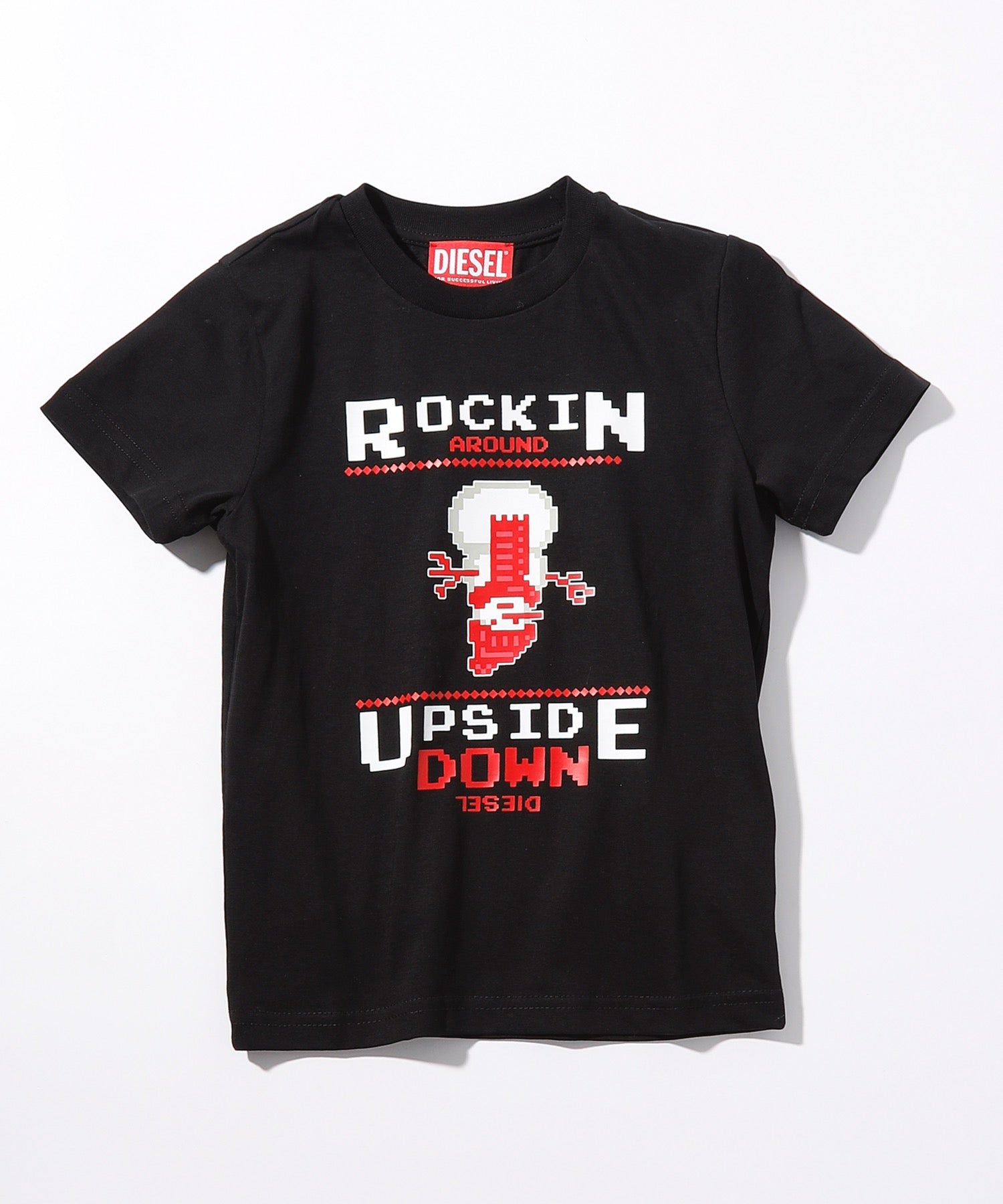 ディーゼル DIESEL DIESELKids & Junior 半袖Tシャツカットソー,ブラック