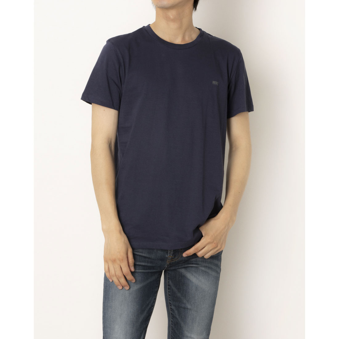 ディーゼル DIESEL 2Pセット 無地クルーネック （NAVY KHAKI） NAVY KHAKI
