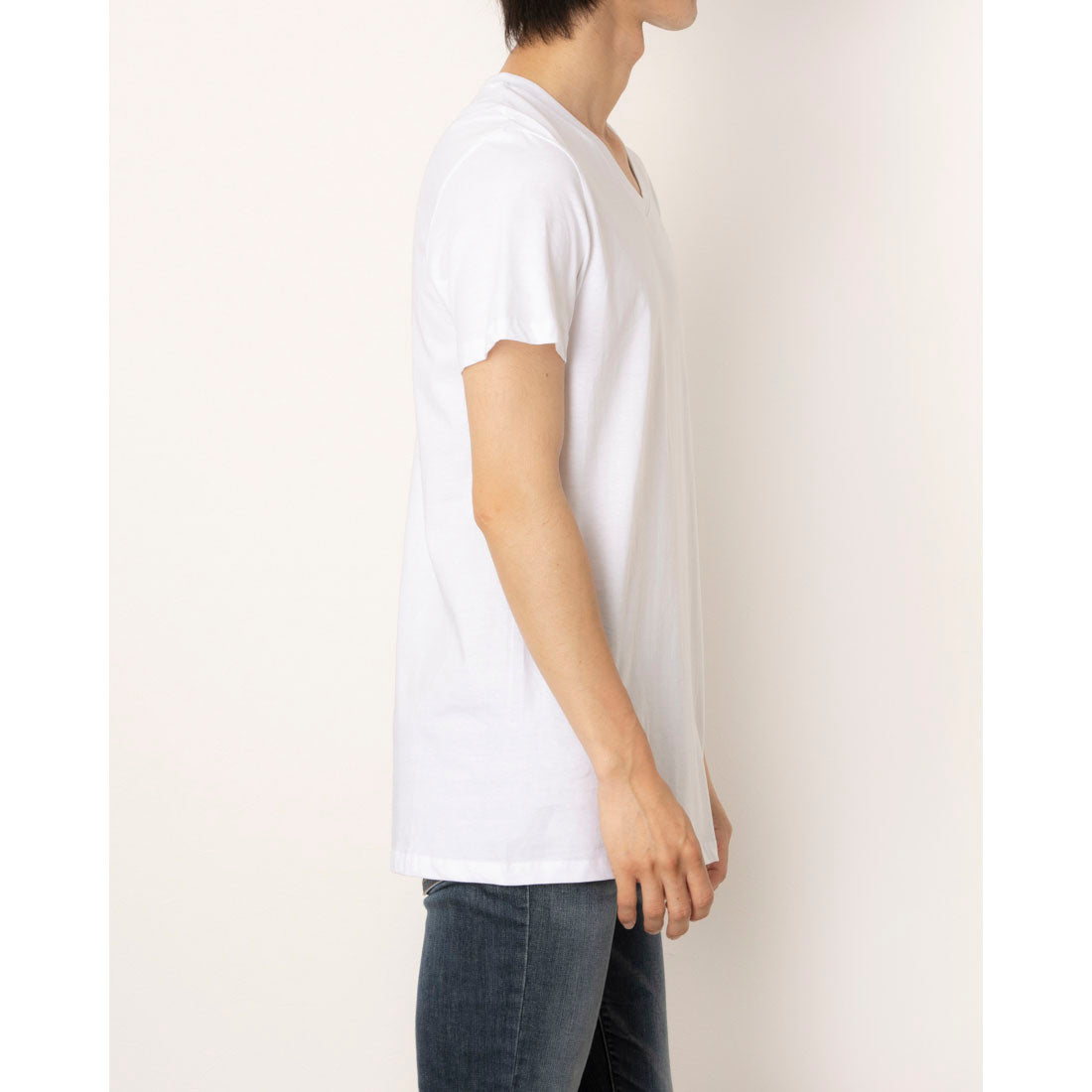 ディーゼル DIESEL 2Pセット 無地Vネック （WHITE） WHITE