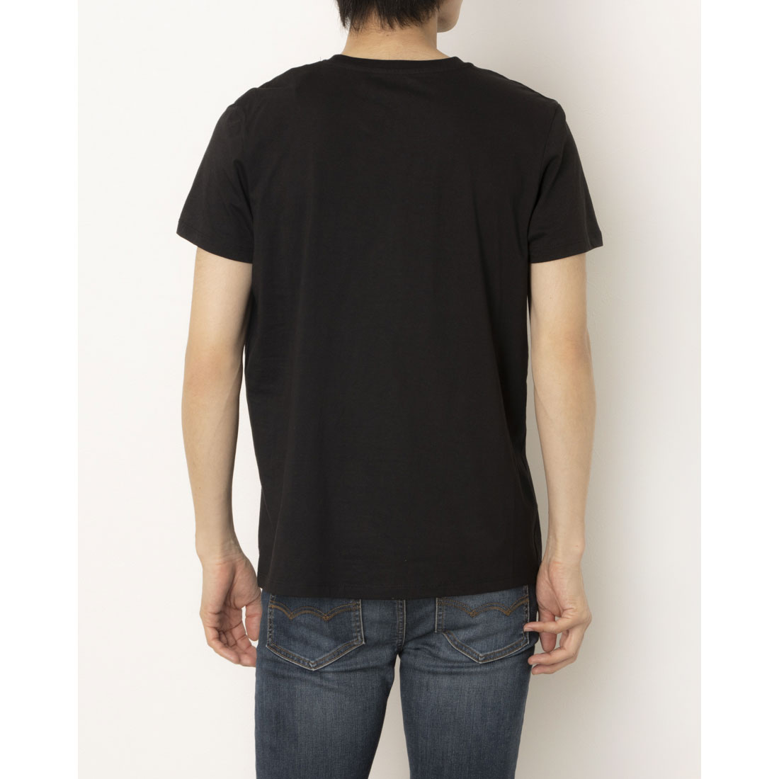 ディーゼル DIESEL 2Pセット 無地Vネック （BLACK） BLACK