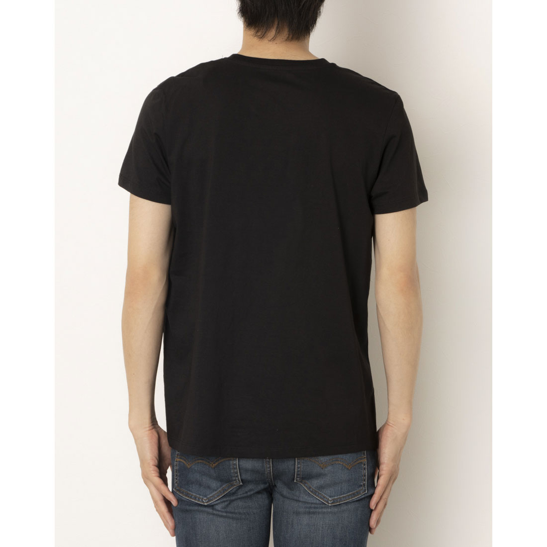 ディーゼル DIESEL 2Pセット 無地Vネック （BLACK） BLACK