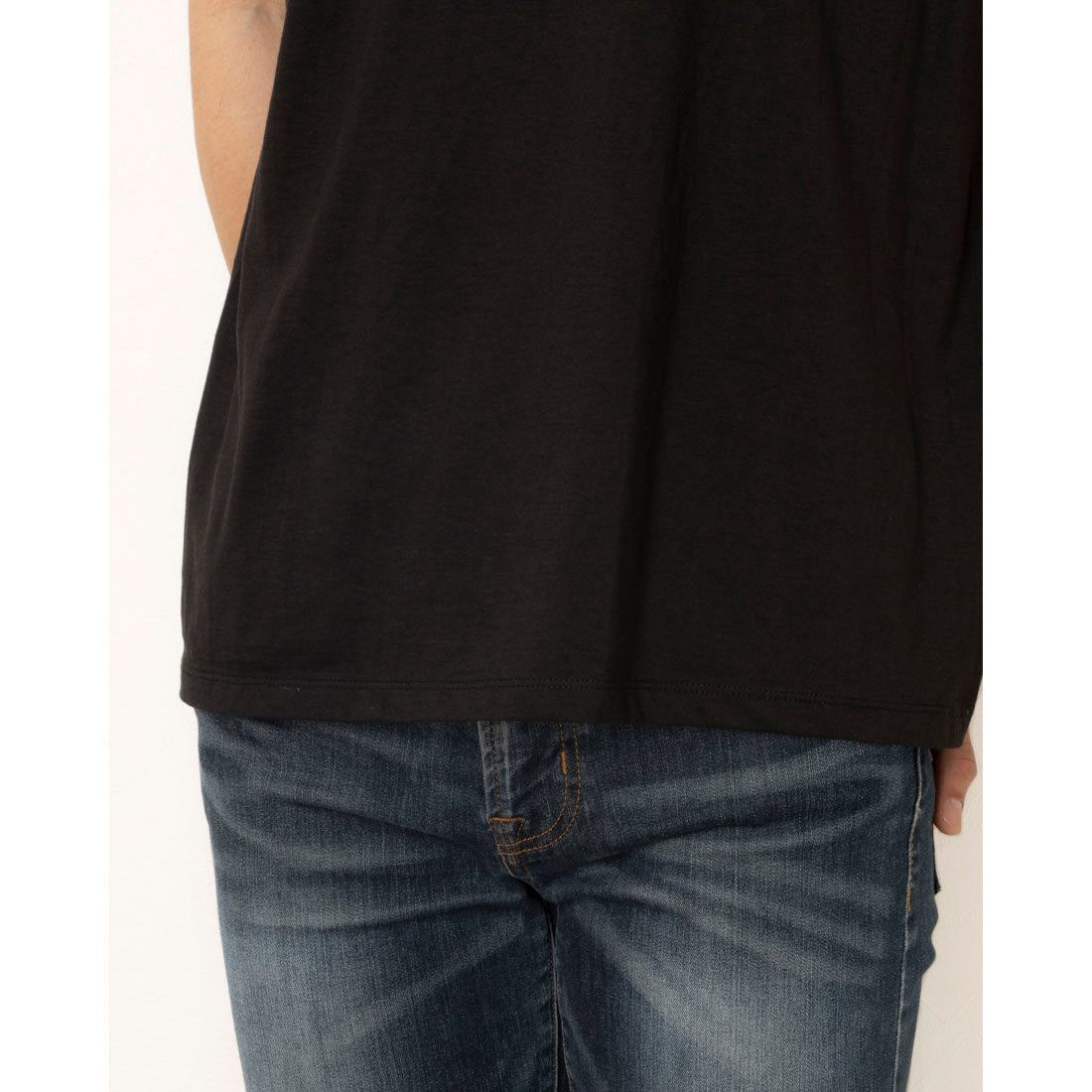 ディーゼル DIESEL 2Pセット 無地Vネック （BLACK） BLACK