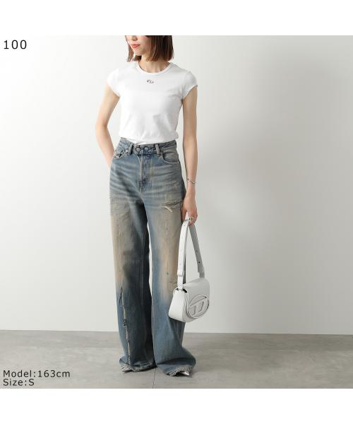 ディーゼル DIESEL DIESEL Tシャツ T-ANGIE OD A19912 0AFAA オーバルD 刺繍 （9XX/ブラック） 9XX/ブラック
