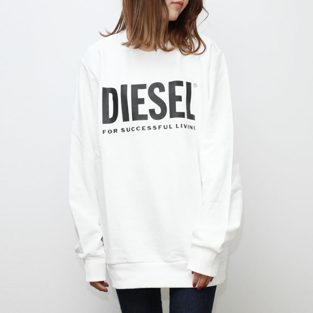 ディーゼル DIESEL トレーナー スウェット 00SW29 メンズ レディース ロゴ ブラック/ホワイト/ネイビー/グレー/オレンジ S-XXL 大きいサイズ
