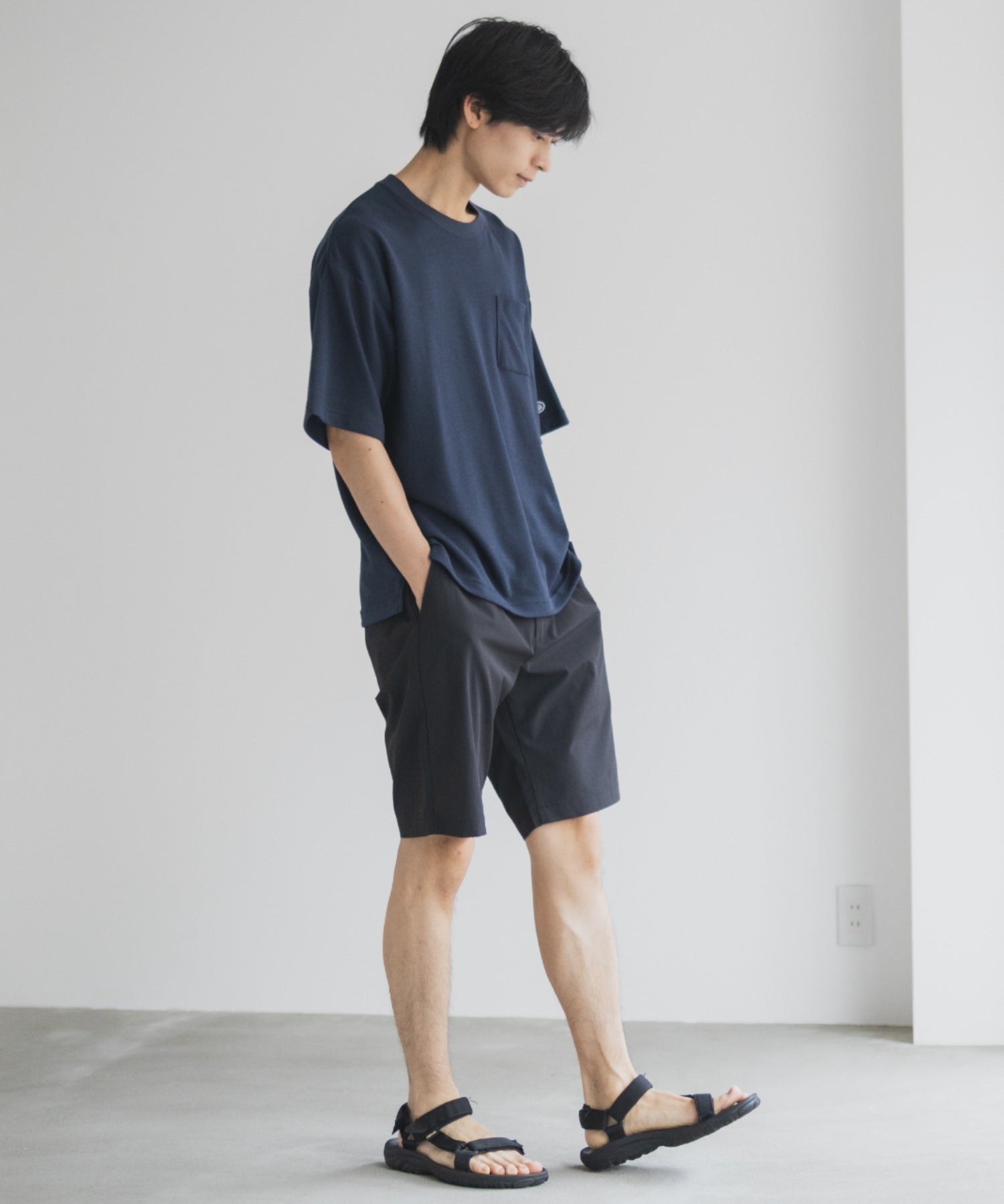 ディスカス アスレチック DISCUS ATHLETIC COOLMAX ポンチ素材 冷感Tシャツ （ネイビー） ネイビー