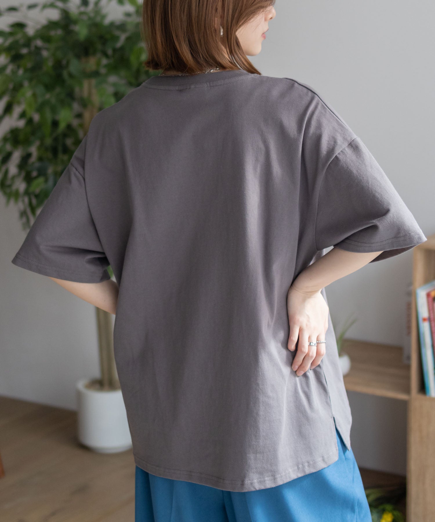 ディスカス アスレチック DISCUS ATHLETIC プリントビッグTシャツ 犬 （チャコール） チャコール