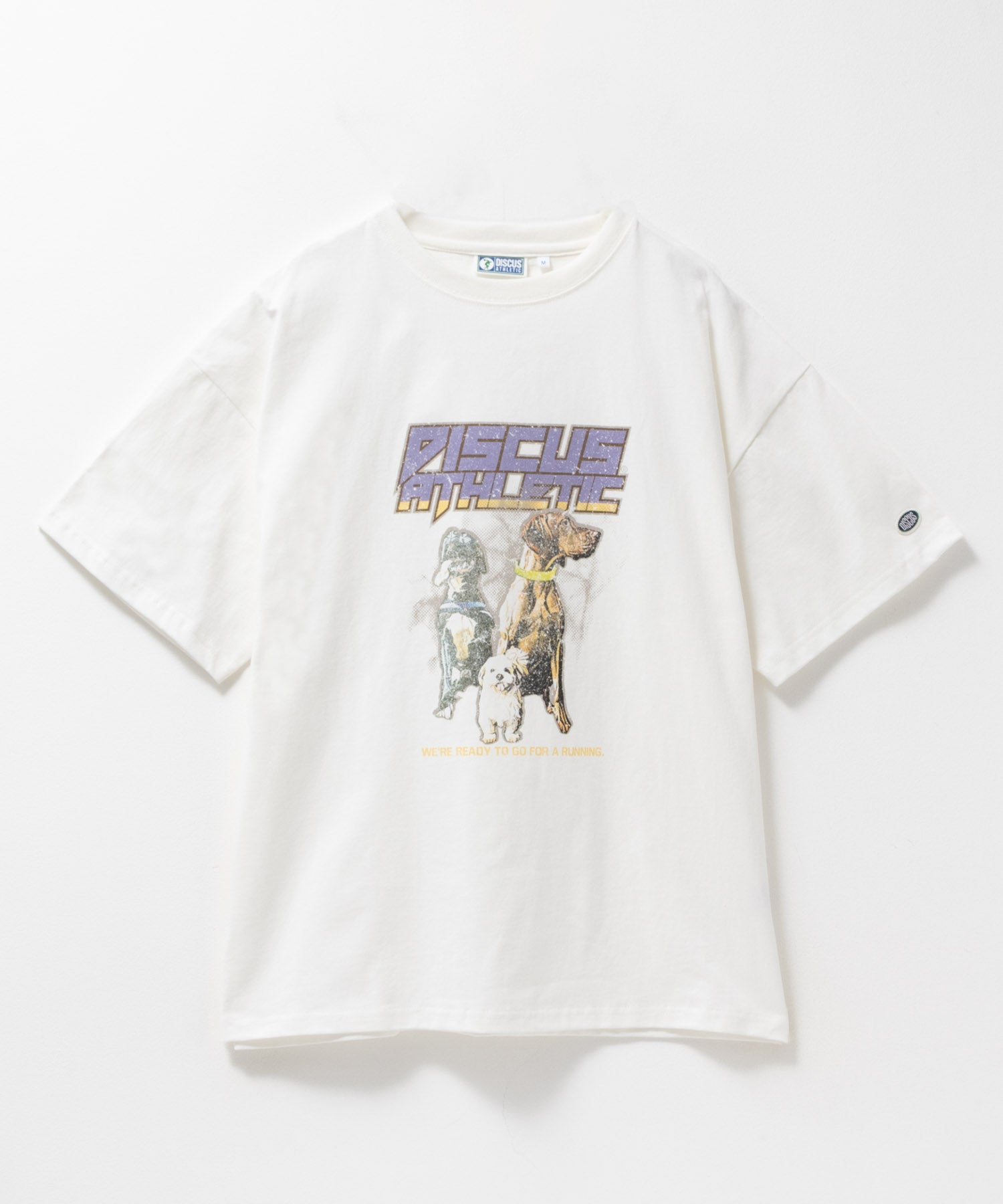 ディスカス アスレチック DISCUS ATHLETIC プリントビッグTシャツ 犬 （チャコール） チャコール