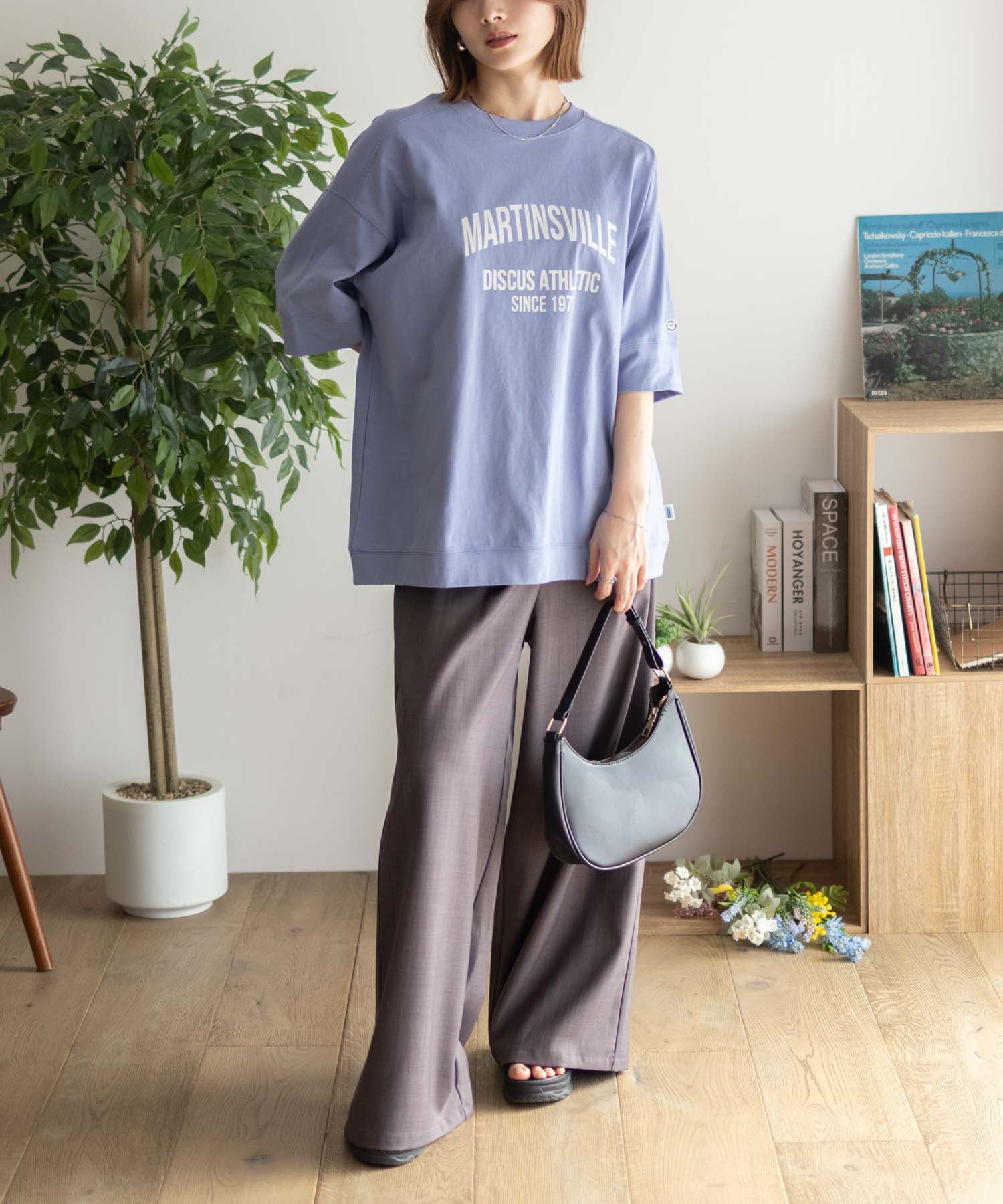 ディスカス アスレチック DISCUS ATHLETIC カレッジワイドTシャツ （ブルー） ブルー