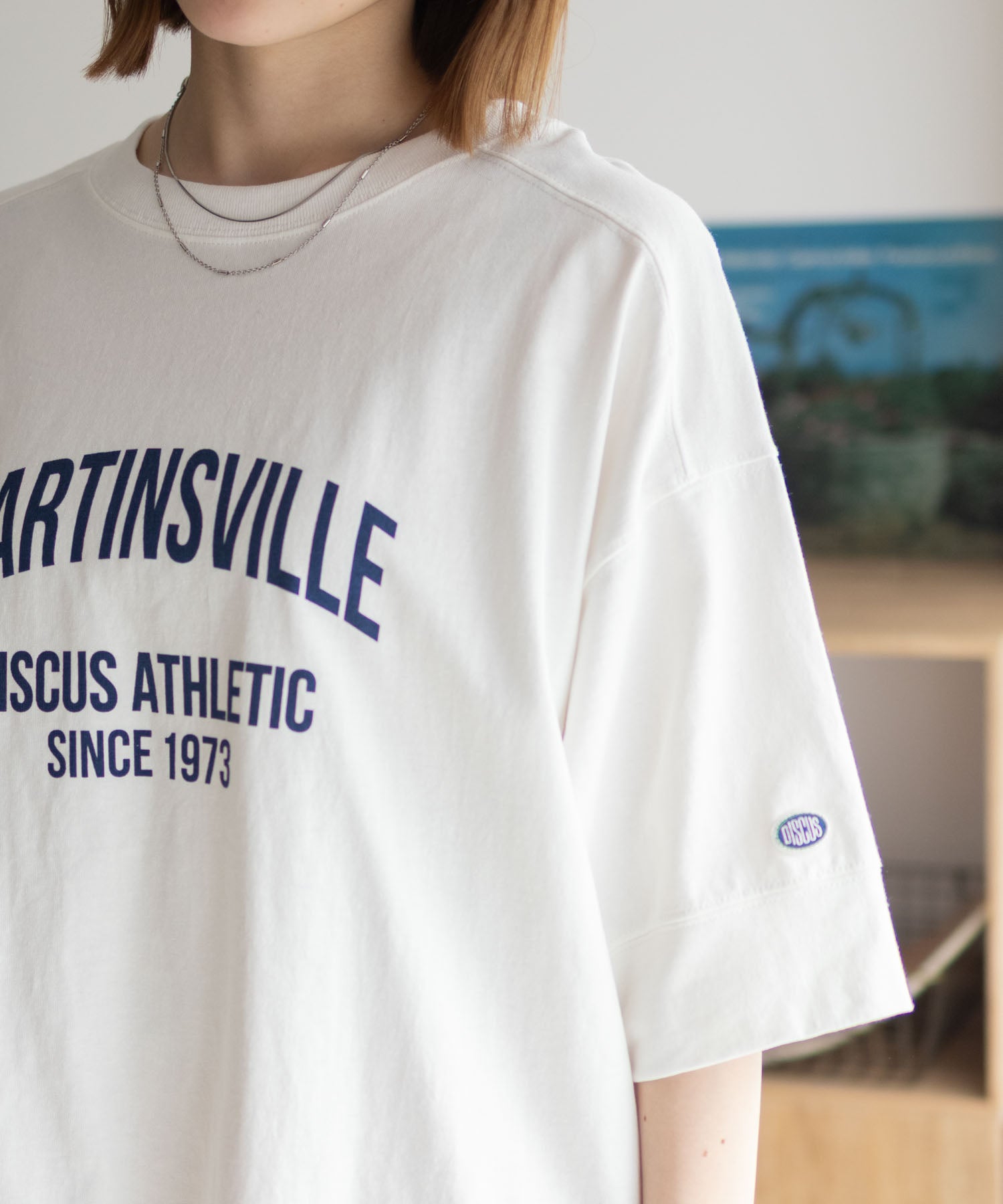 ディスカス アスレチック DISCUS ATHLETIC カレッジワイドTシャツ （ブルー） ブルー