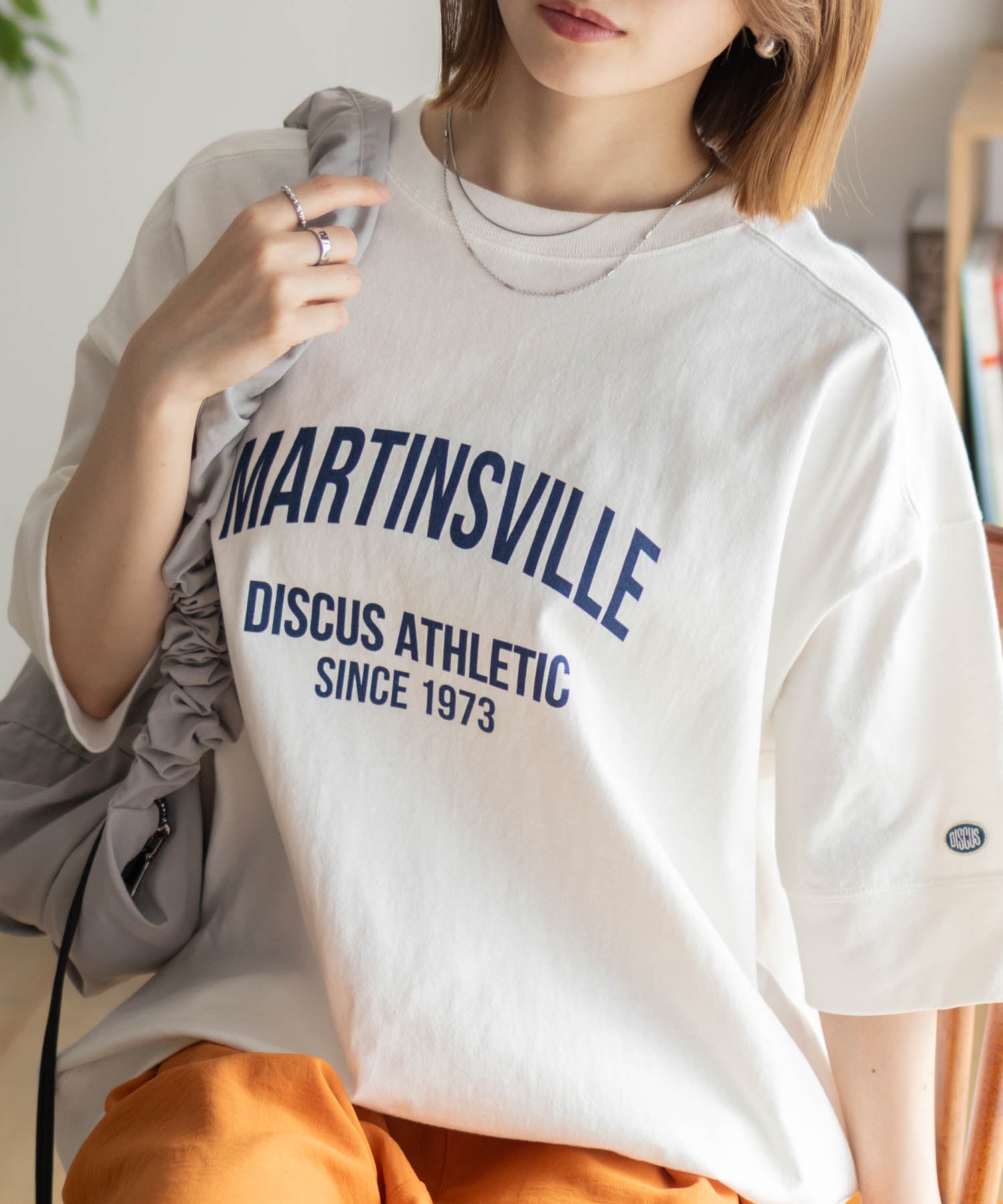 ディスカス アスレチック DISCUS ATHLETIC カレッジワイドTシャツ （ブルー） ブルー